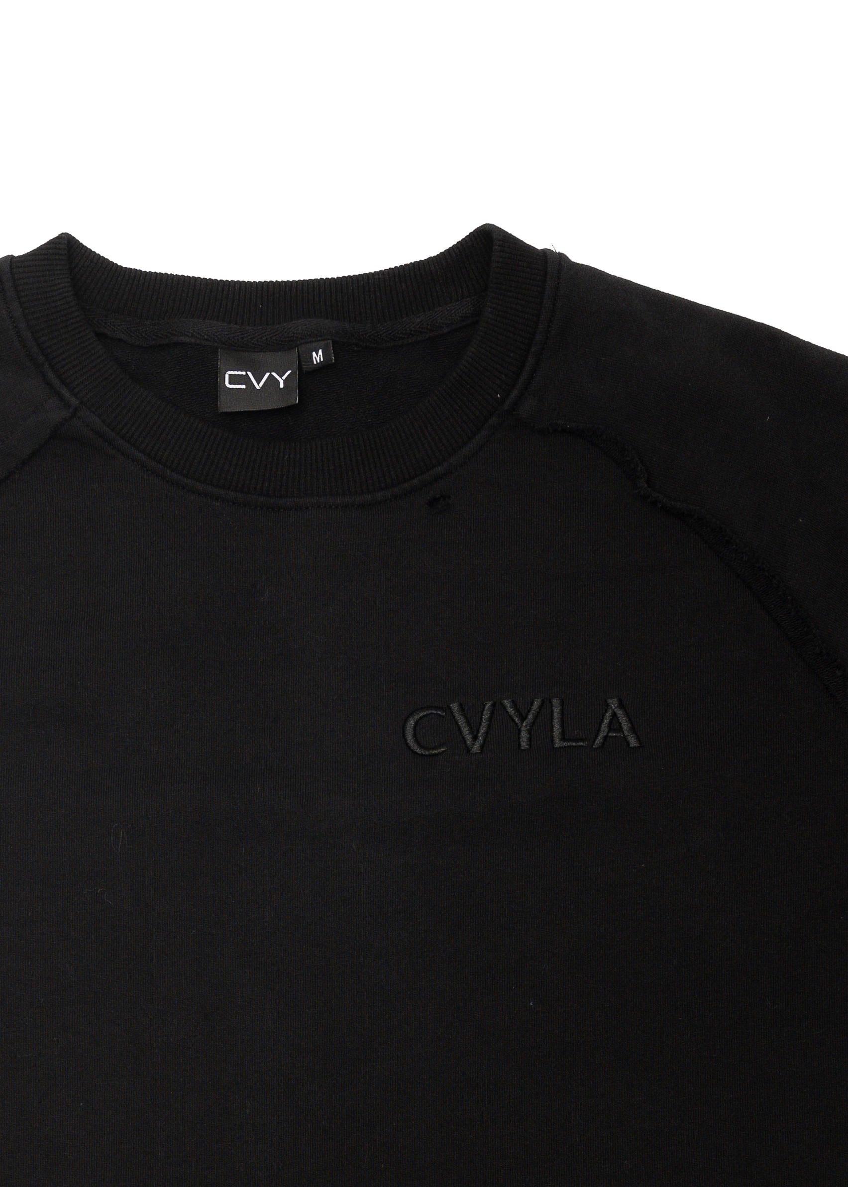 CVYLA Black Oversize Tee