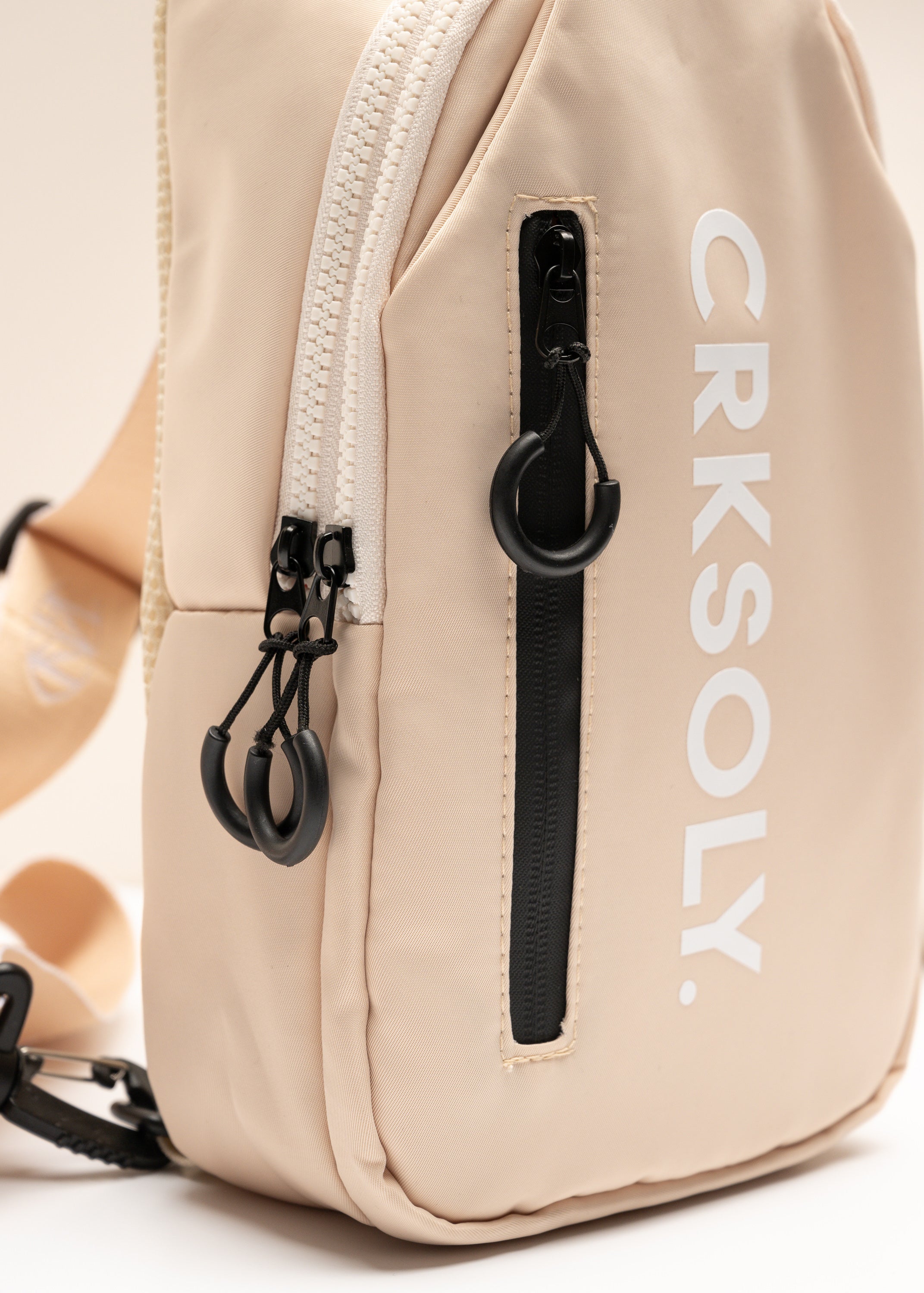 CRKSOLY. Sand Crossbody Fanny Backpack