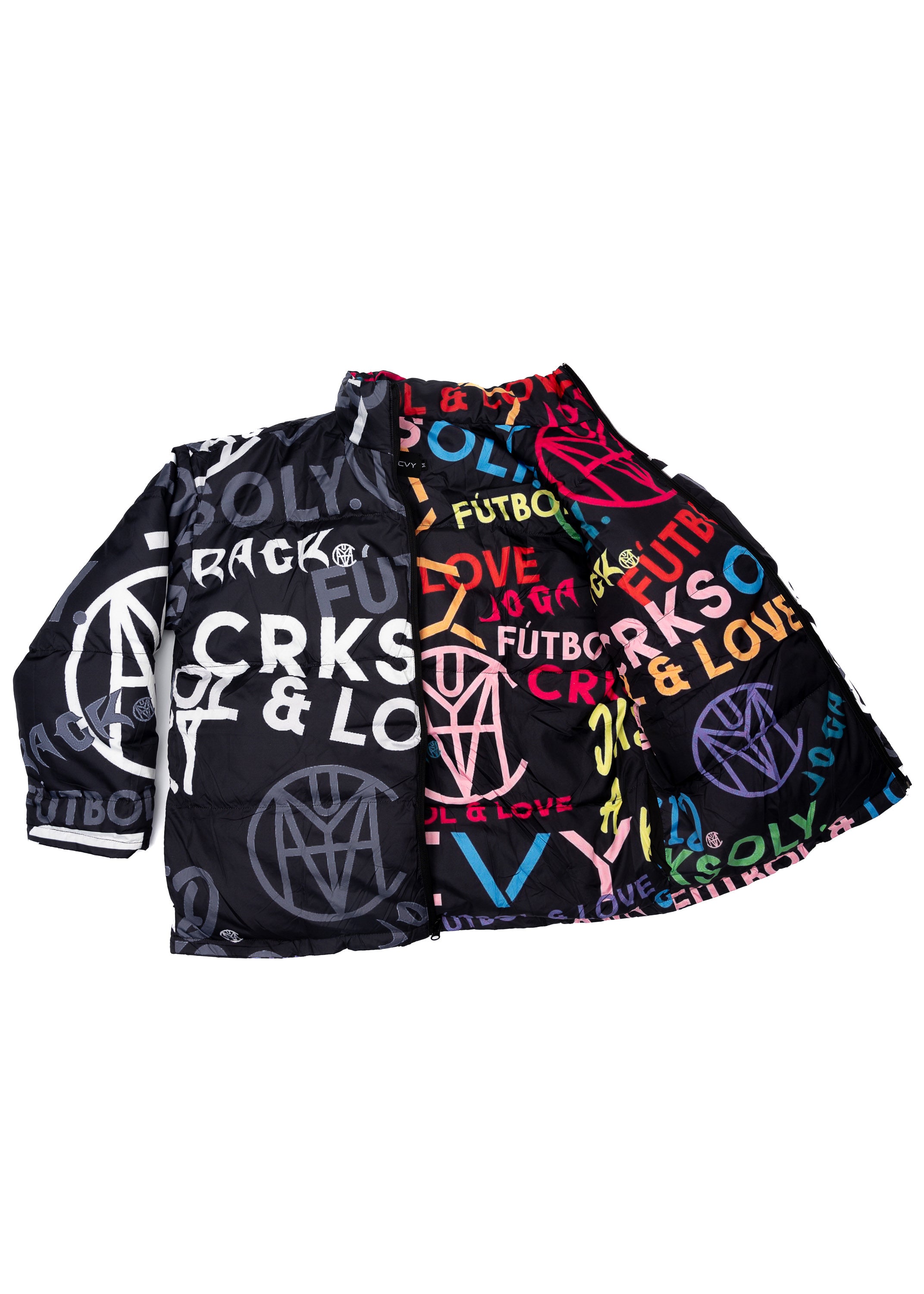 CRKSOLY. Reverse Monogram Puffer Jacket