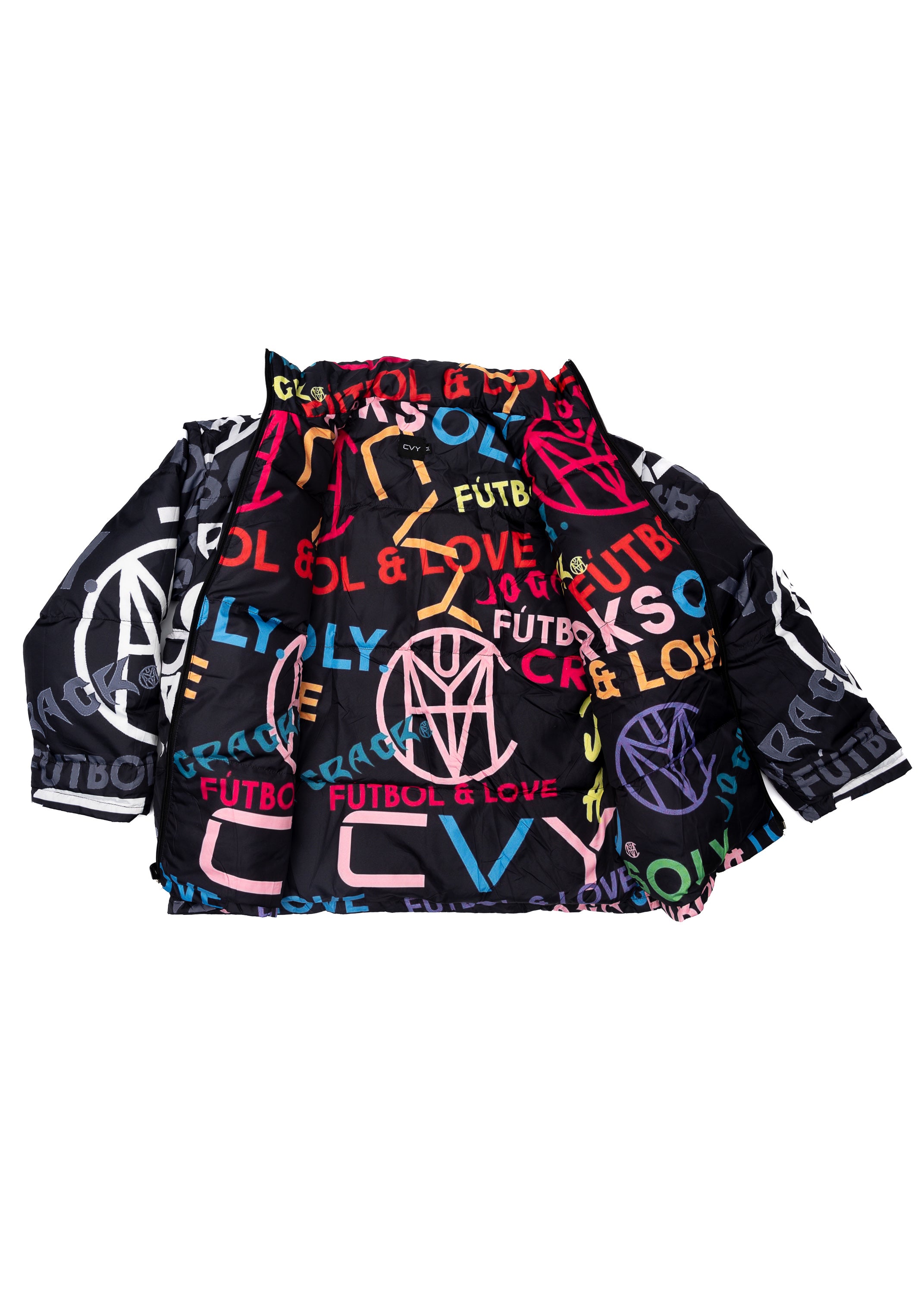 CRKSOLY. Reverse Monogram Puffer Jacket