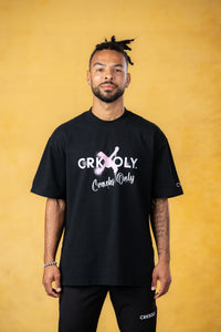 CRKSOLY. Camiseta de algodón de gran tamaño Void