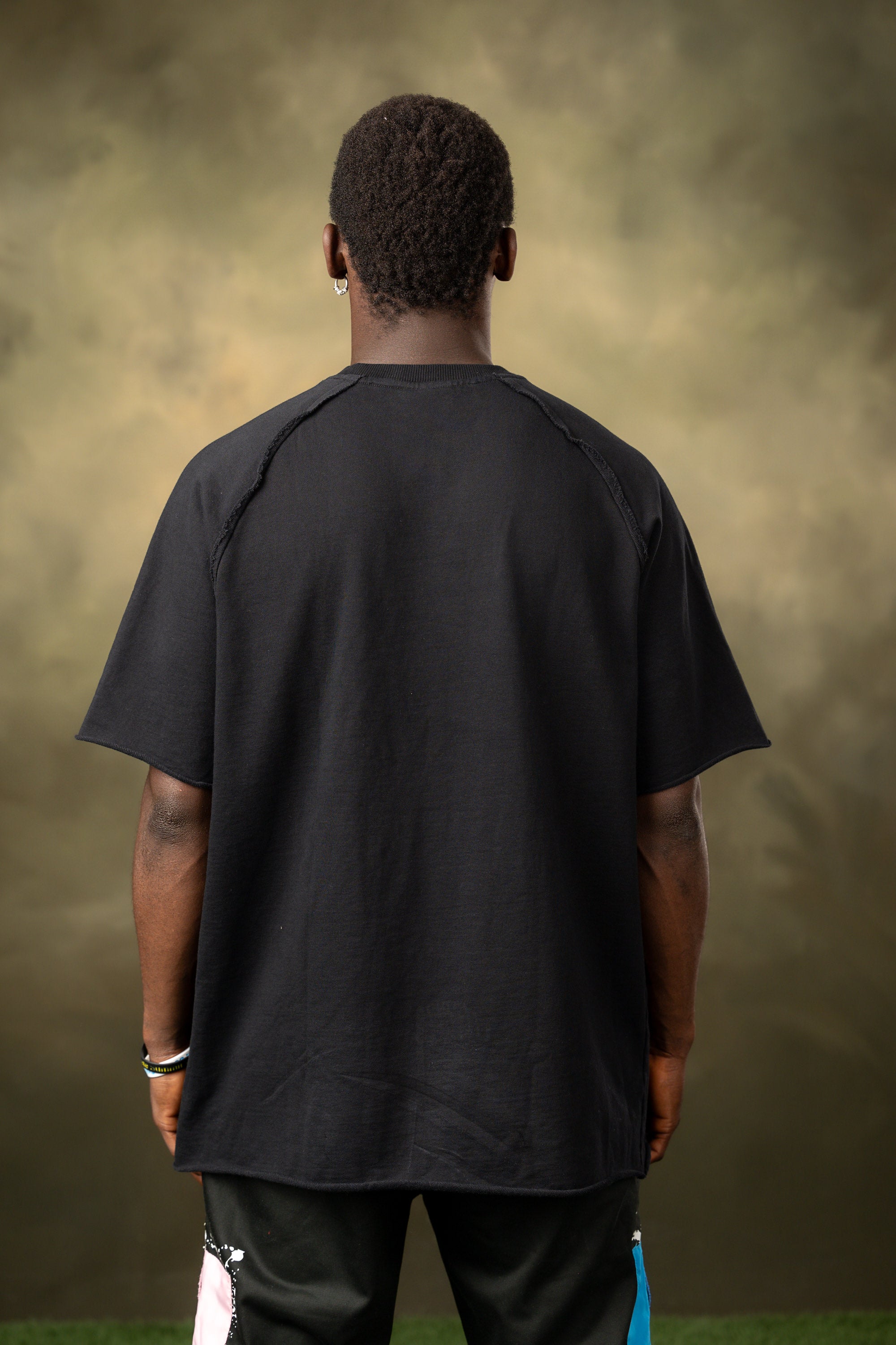 CVYLA Black Oversize Tee