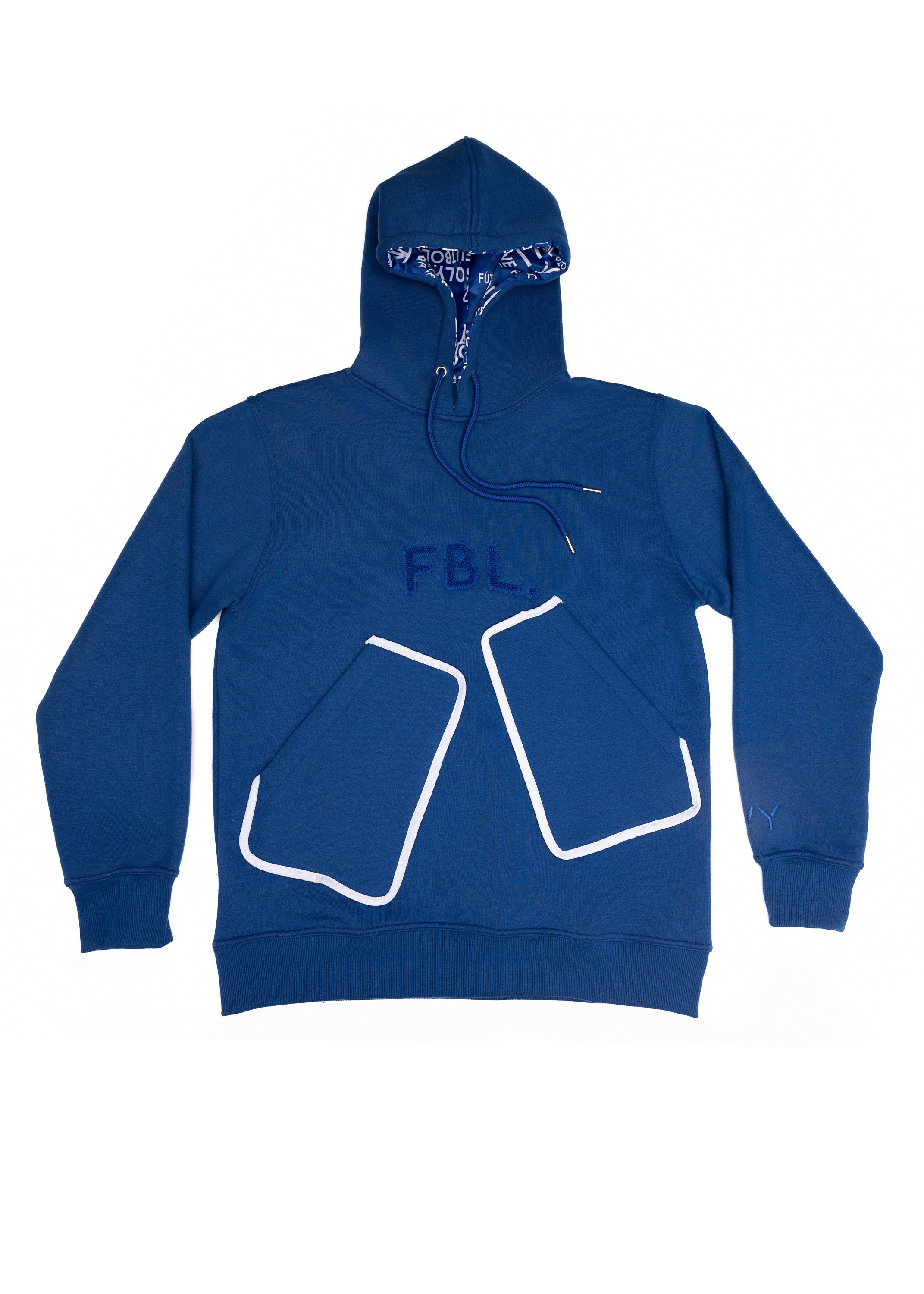 FBL. Blue Pocket Hoodie