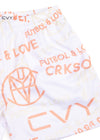 CRKSOLY. Pantalones cortos con monograma de 5 pies