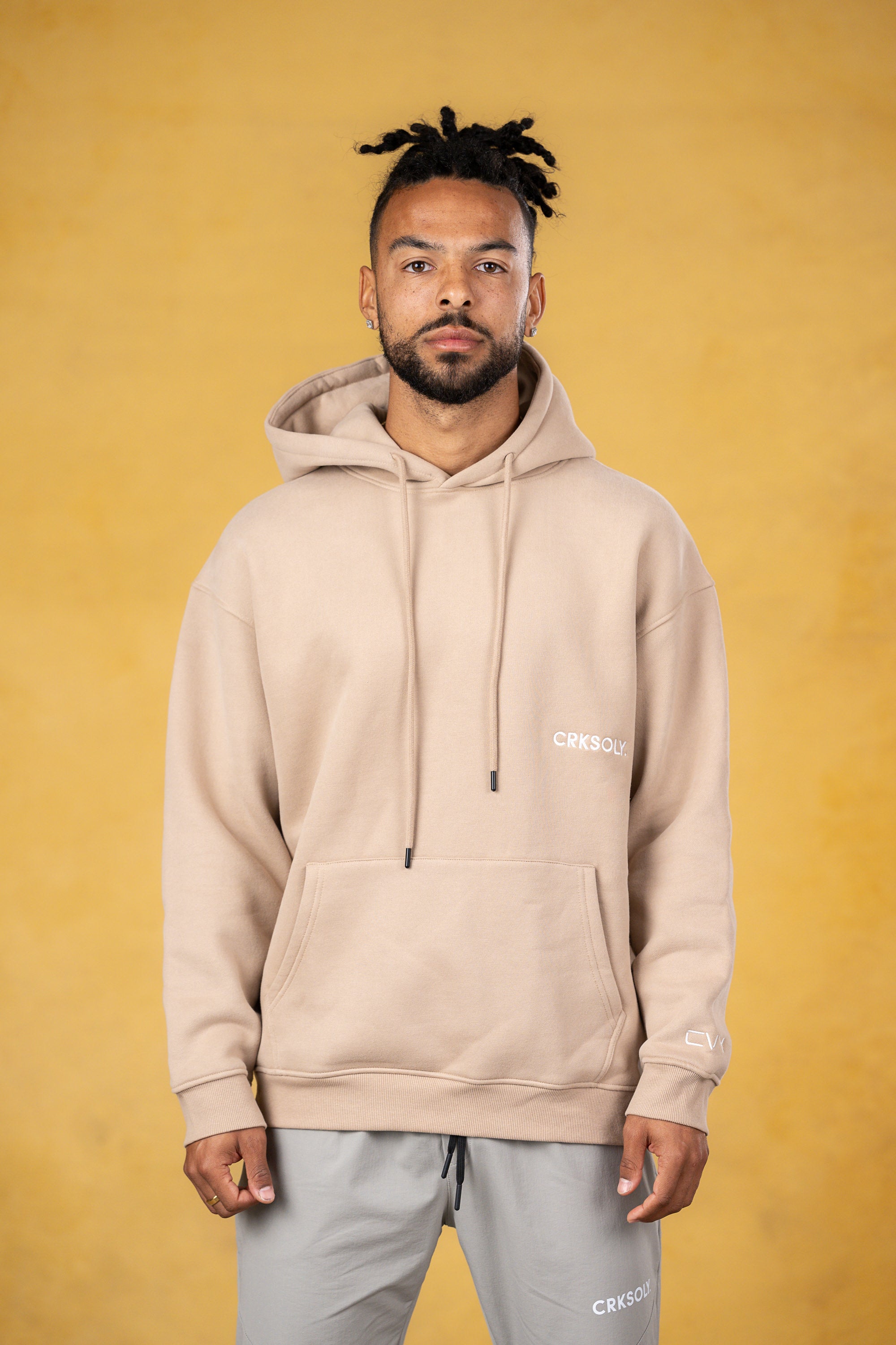 CRKSOLY. Tan Hoodie