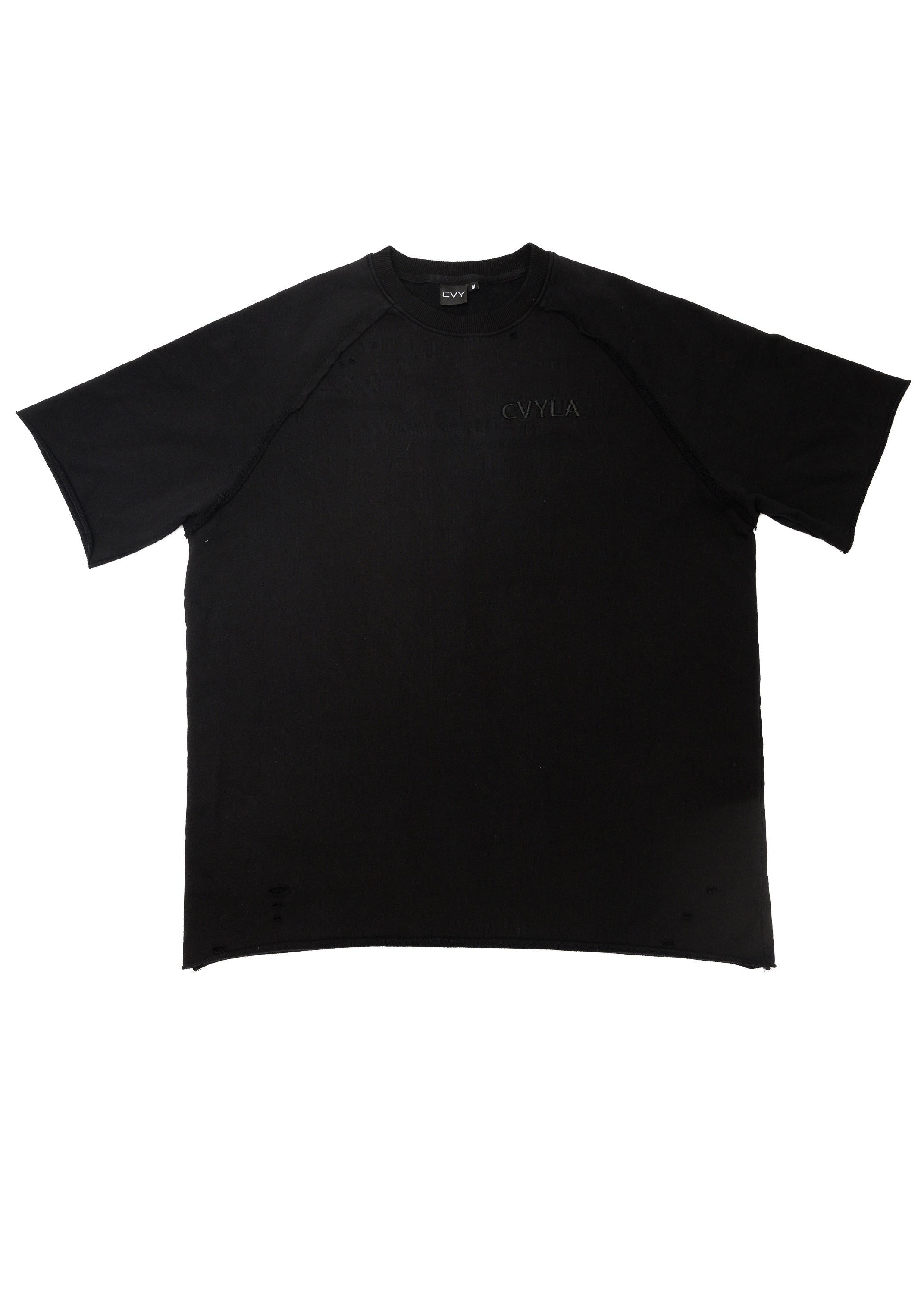 CVYLA Black Oversize Tee