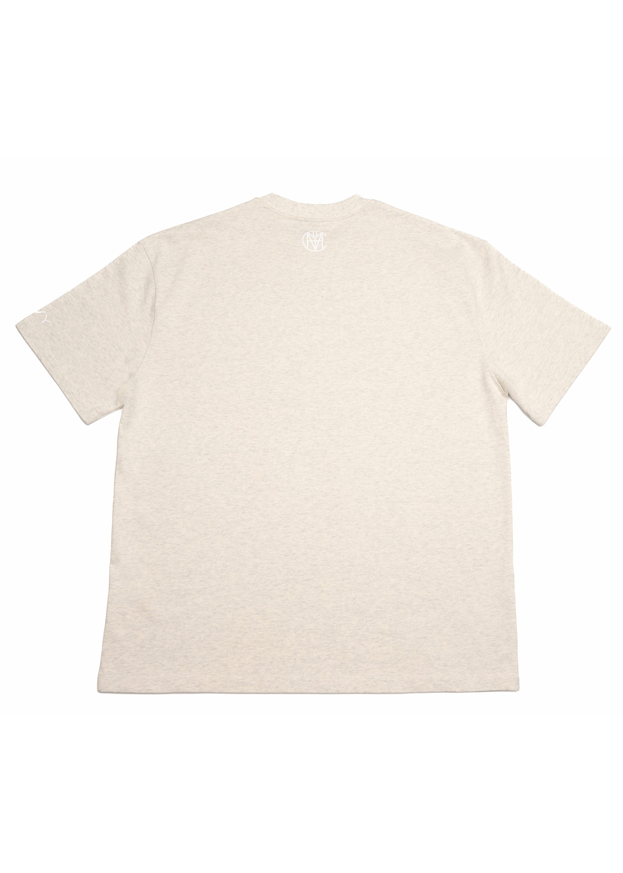 CRKSOLY. Oat Gray Oversize Tee