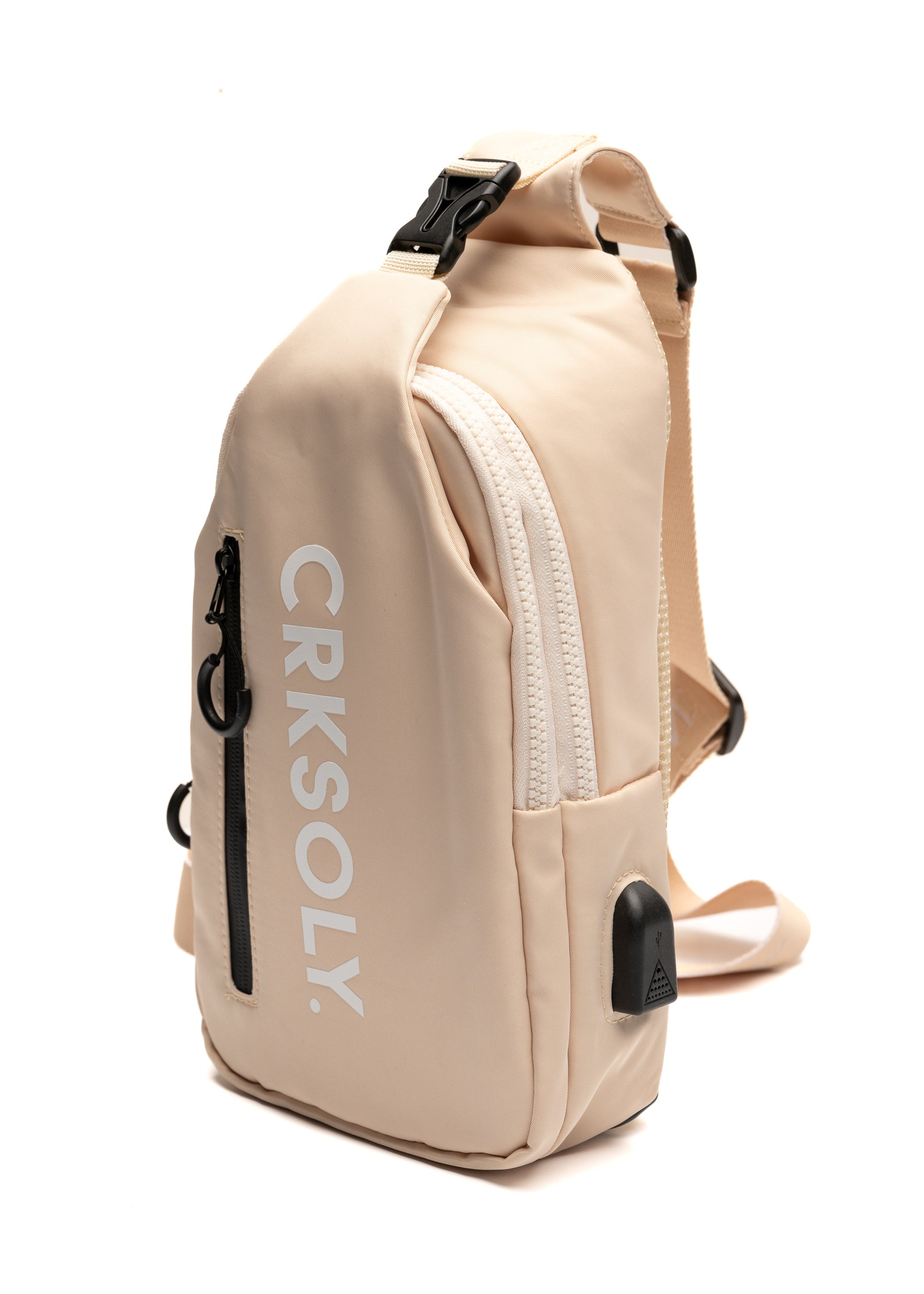 CRKSOLY. Sand Crossbody Fanny Backpack