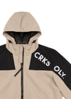 CRKSOLY. Chaqueta cortavientos color canela