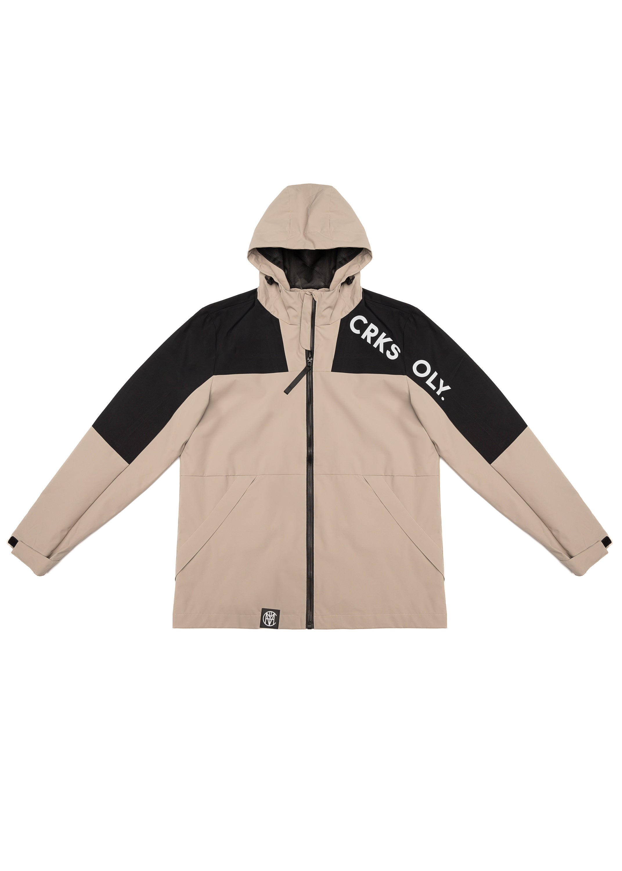 CRKSOLY. Tan Windbreaker Jacket