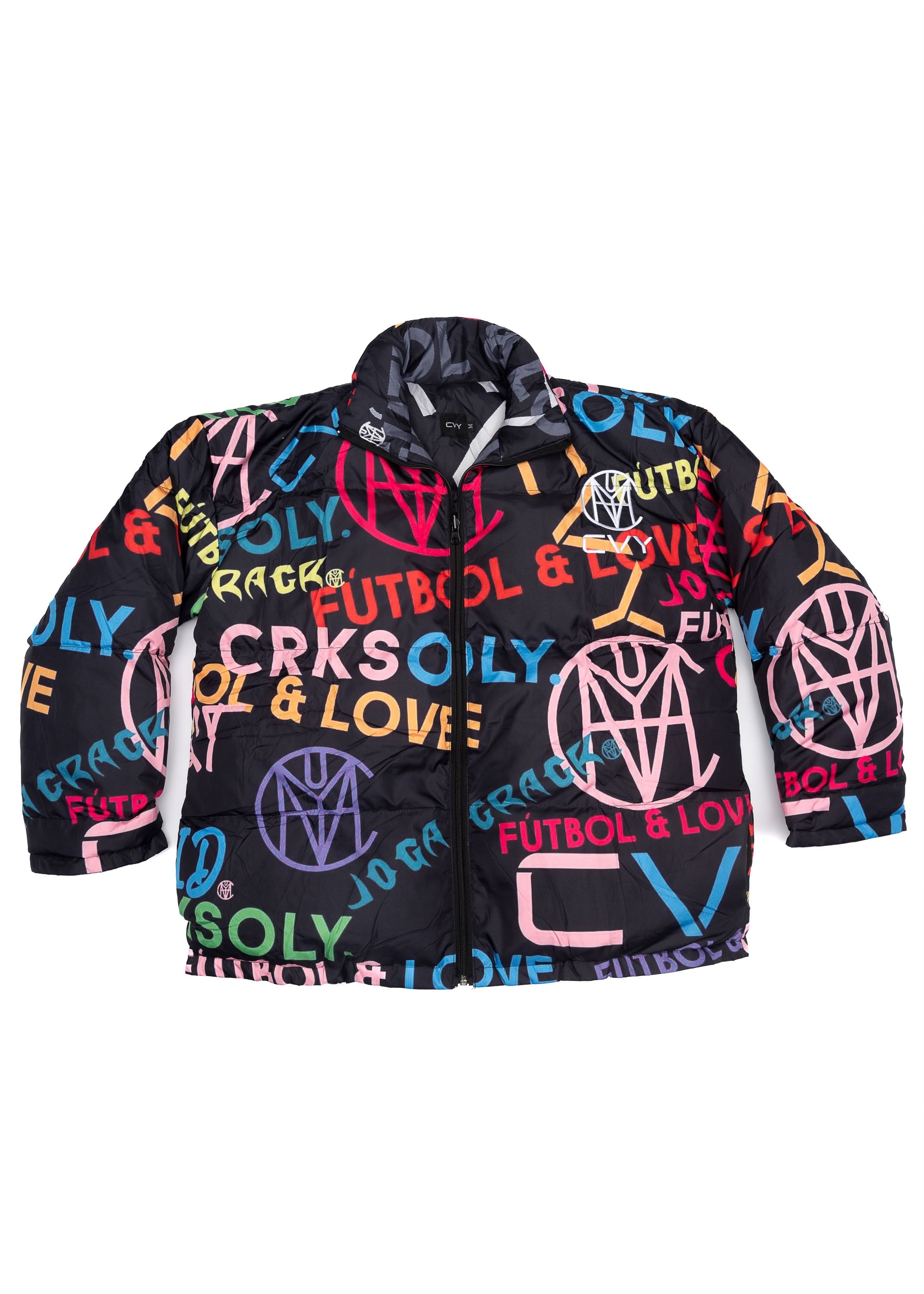 CRKSOLY. Reverse Monogram Puffer Jacket