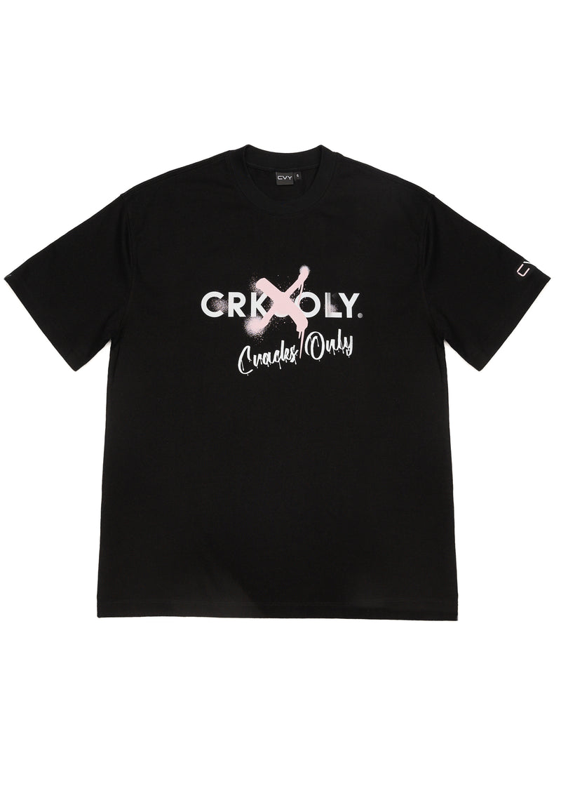 CRKSOLY. Camiseta de algodón de gran tamaño Void