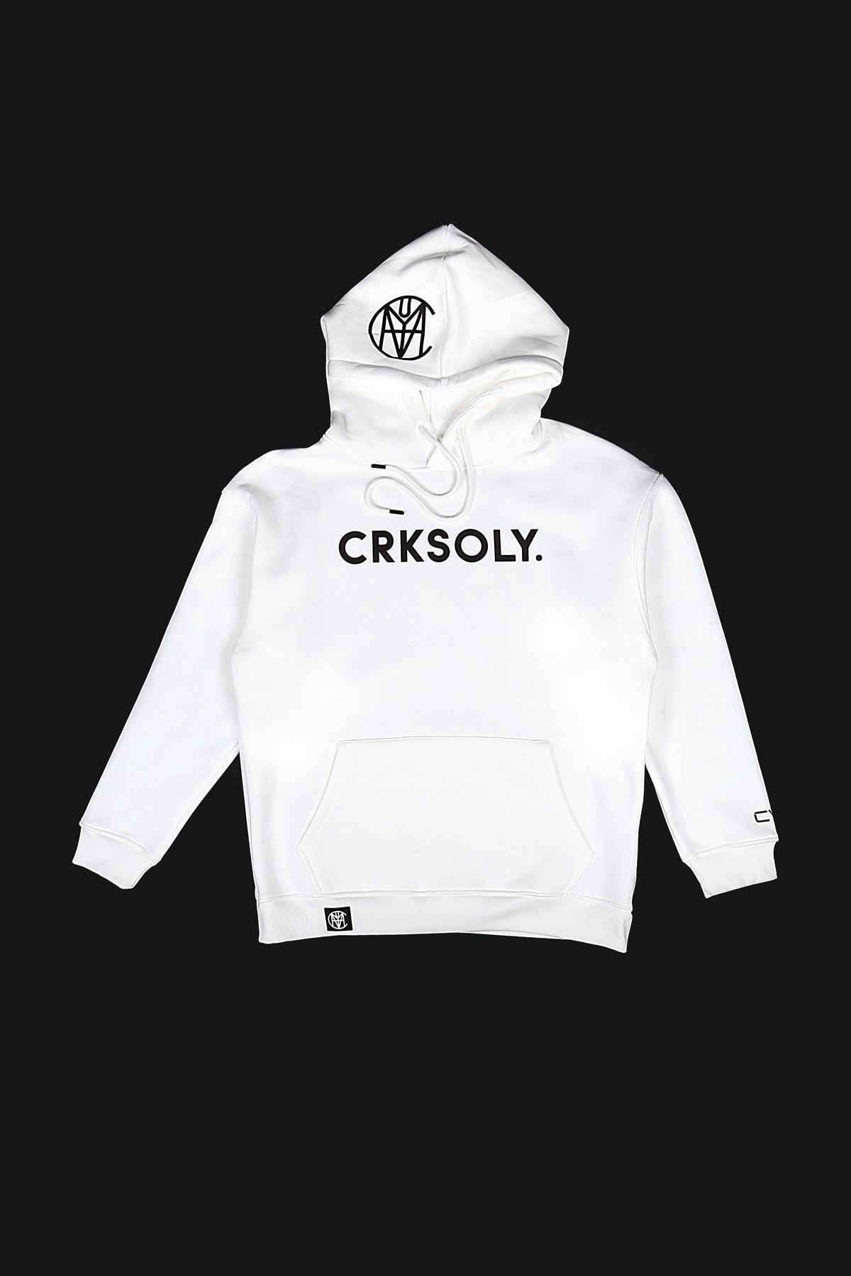 CRKSOLY. Sudadera unisex con capucha BLK