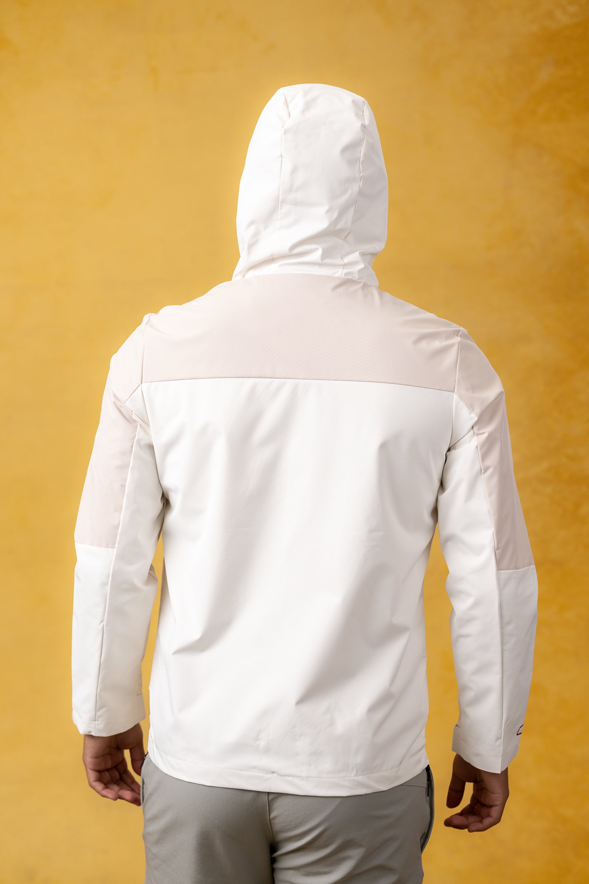 CRKSOLY. Men Tan Windbreaker Jacket