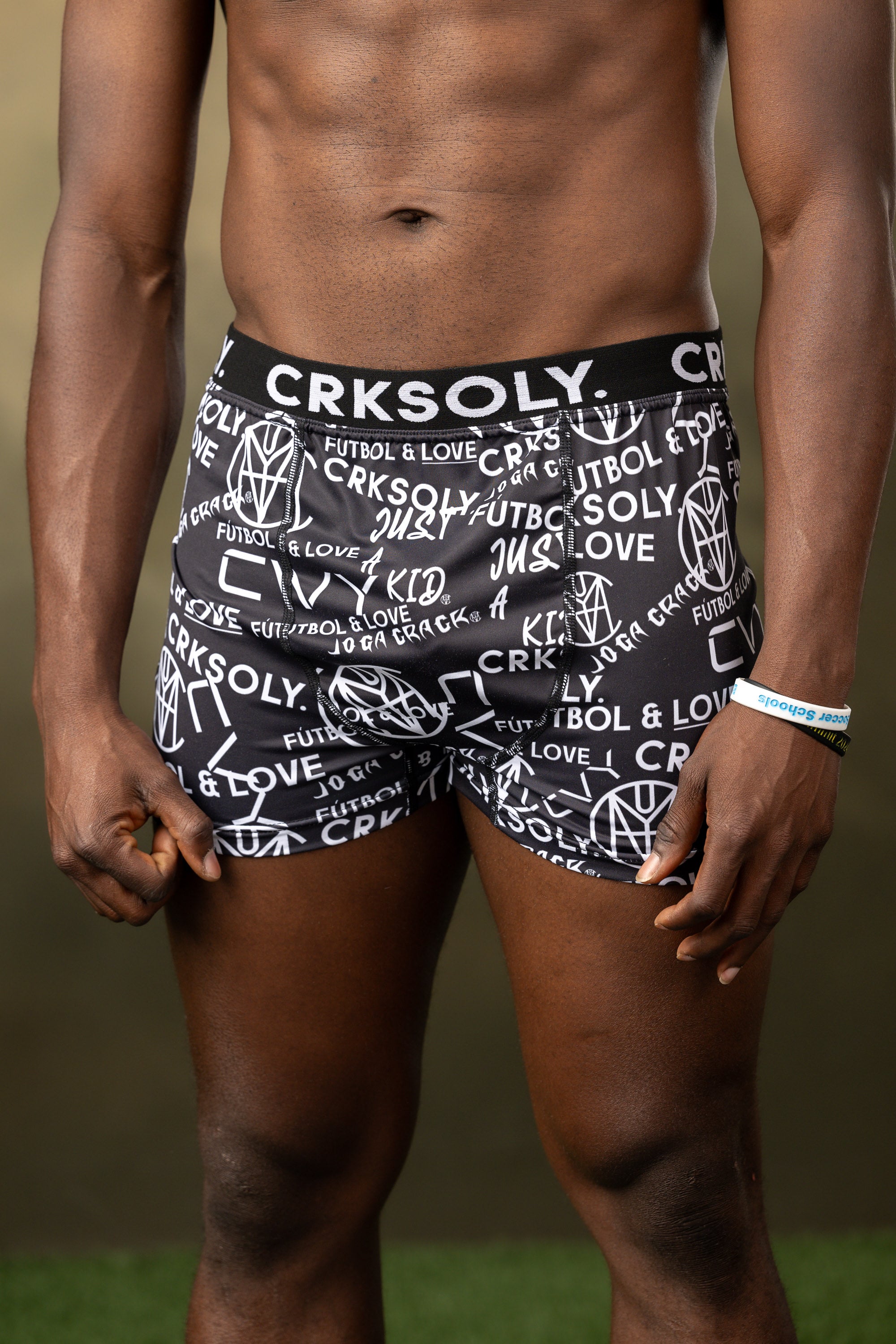 CRKSOLY. Pantalones cortos con monograma de 5 pies