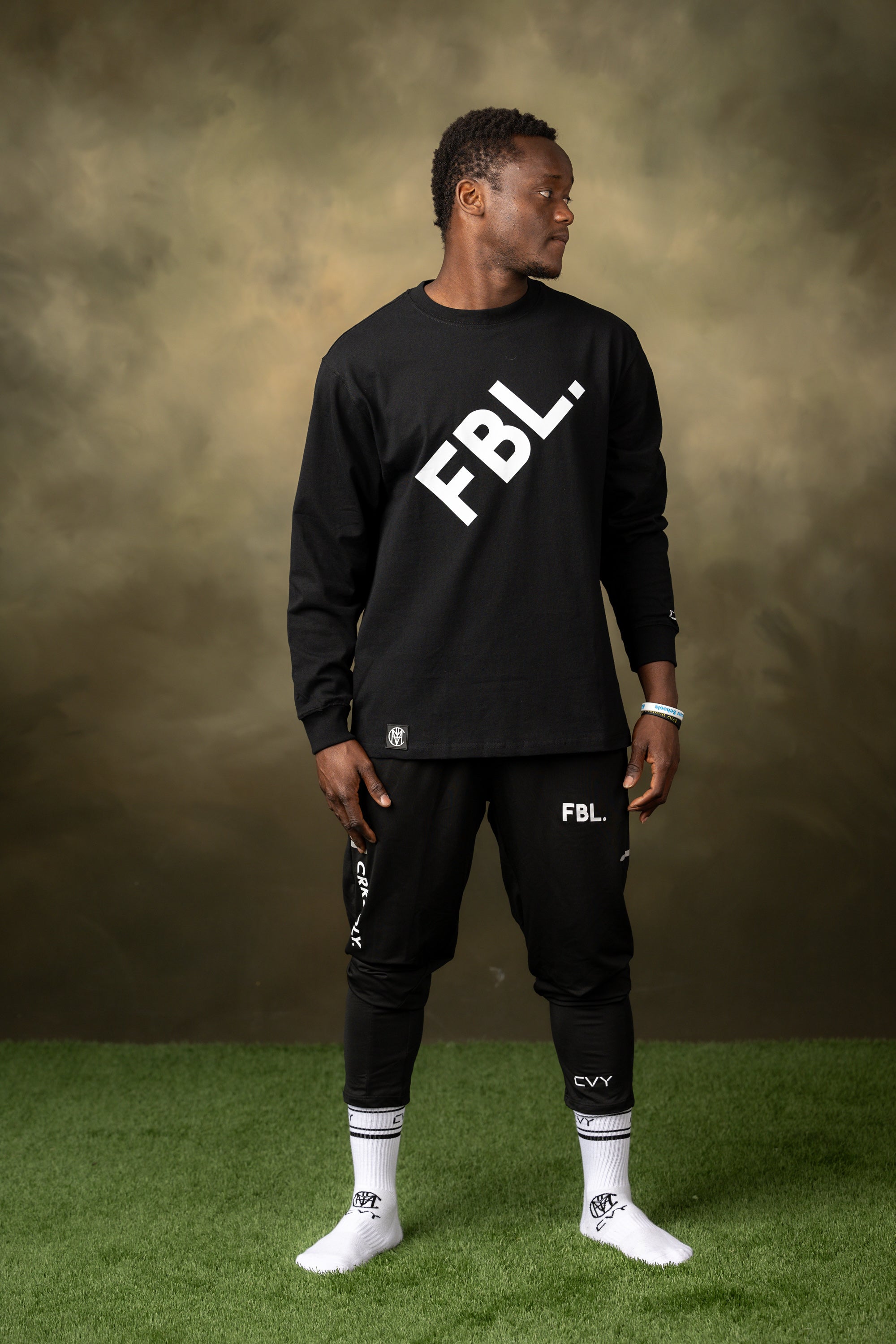 FBL. Men Black Long Sleeve Shirt