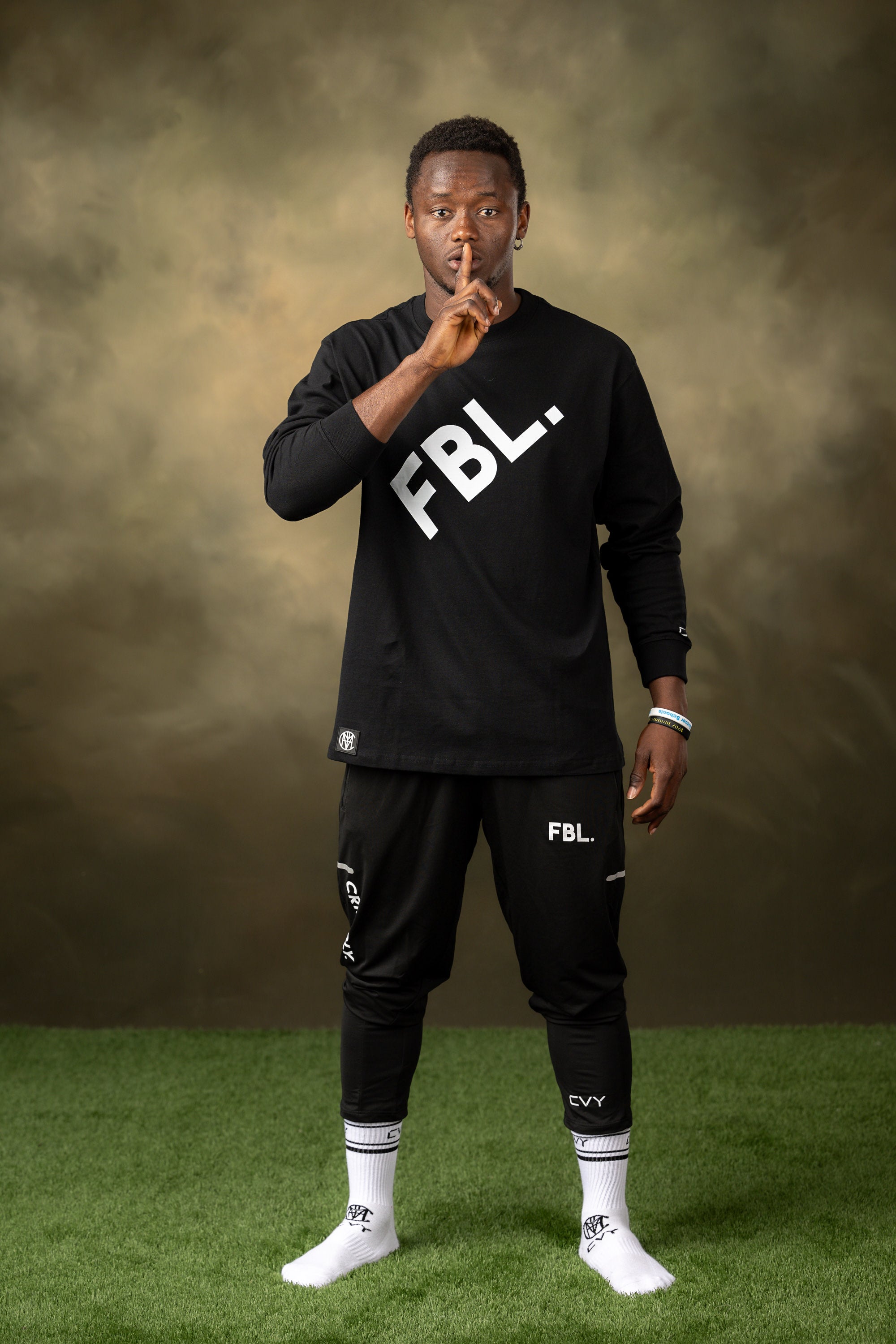 FBL. Men Black Long Sleeve Shirt