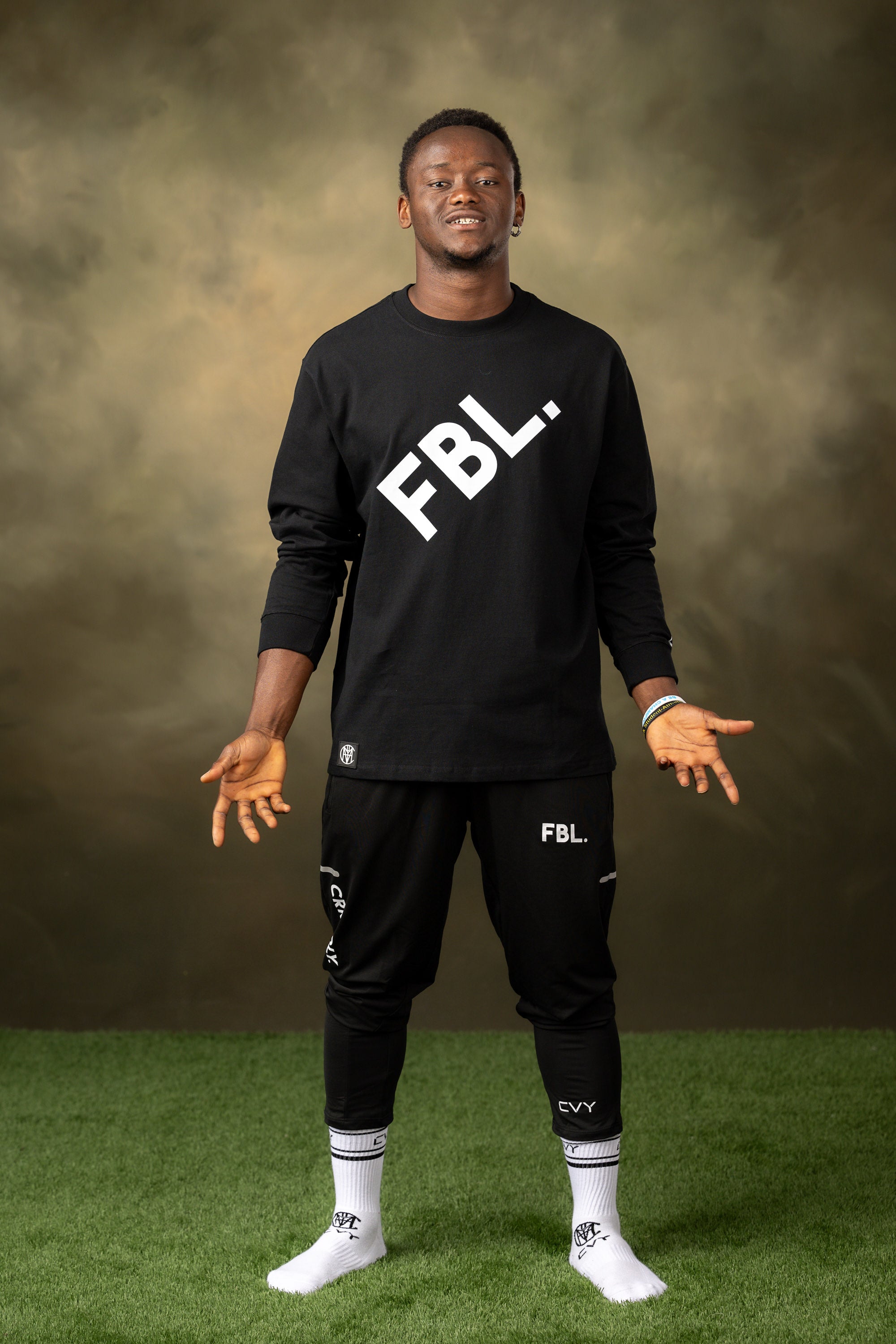 FBL. Men Black Long Sleeve Shirt