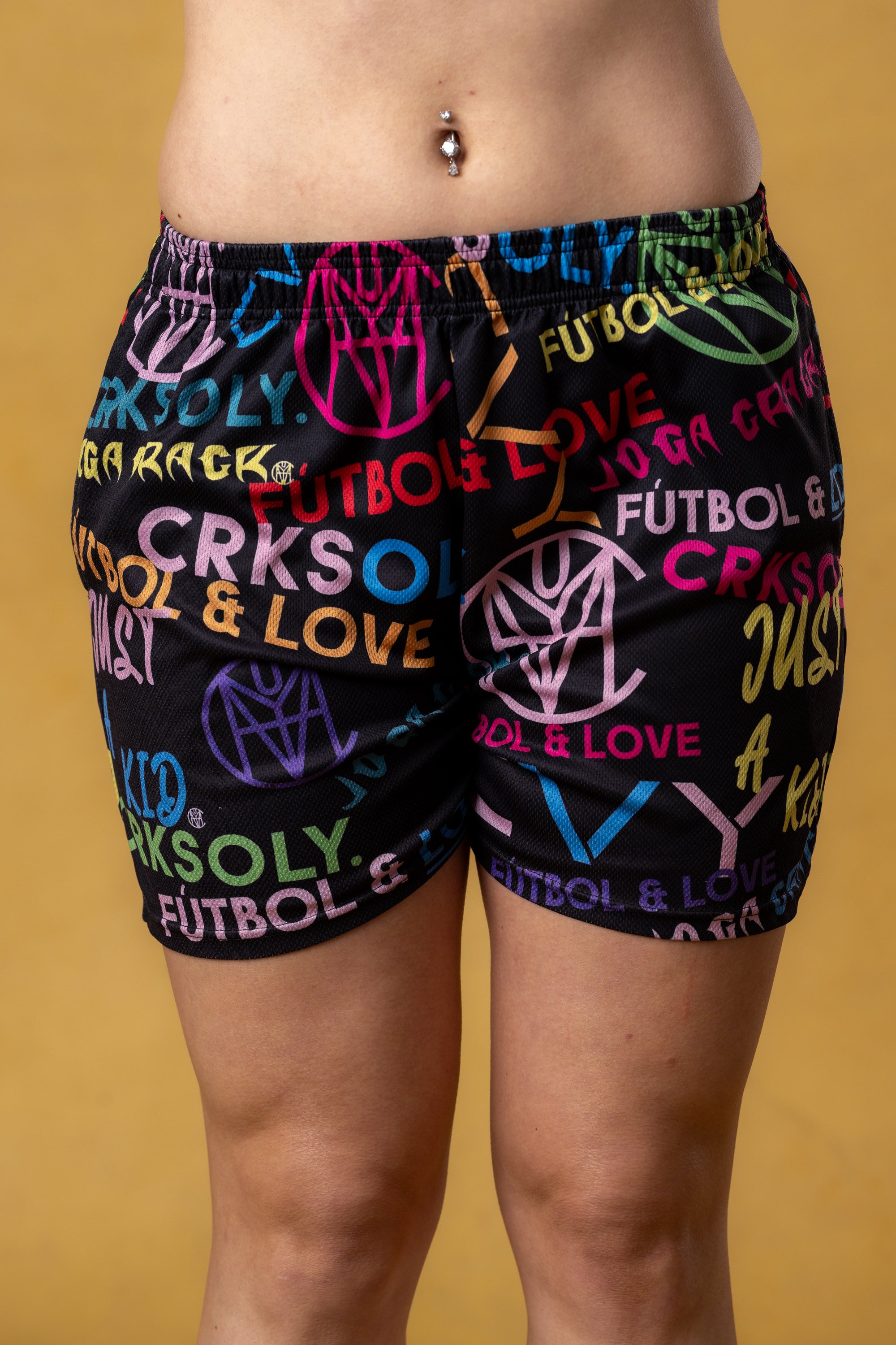 CRKSOLY. Pantalones cortos con monograma de 5 pies