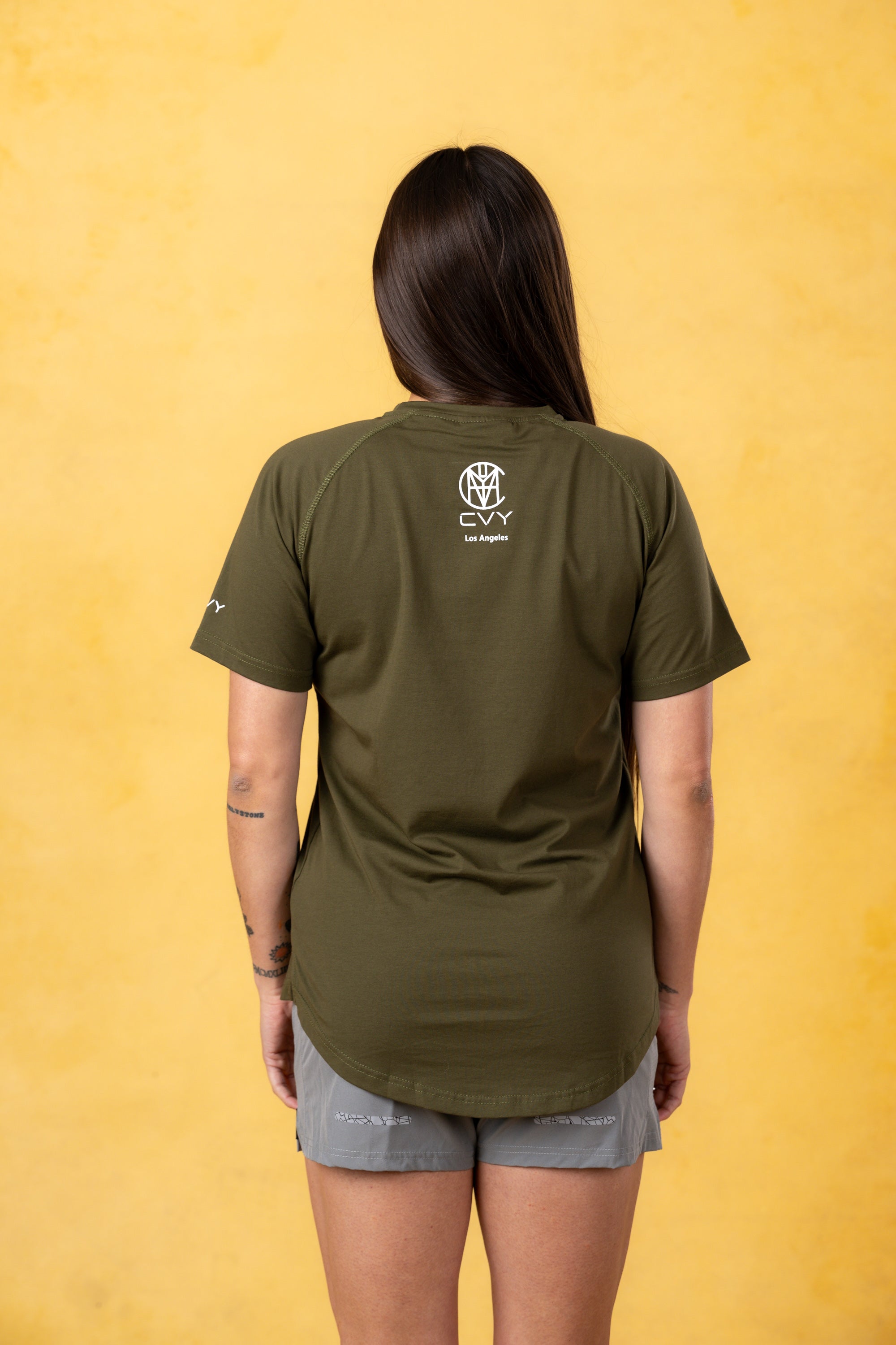 CRKSOLY. Camiseta de algodón elástico para mujer