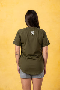 CRKSOLY. Camiseta de algodón elástico para mujer