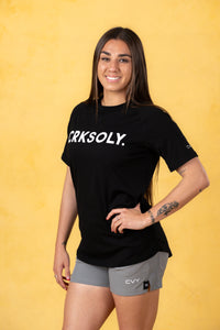 CRKSOLY. Camiseta de algodón elástico para mujer