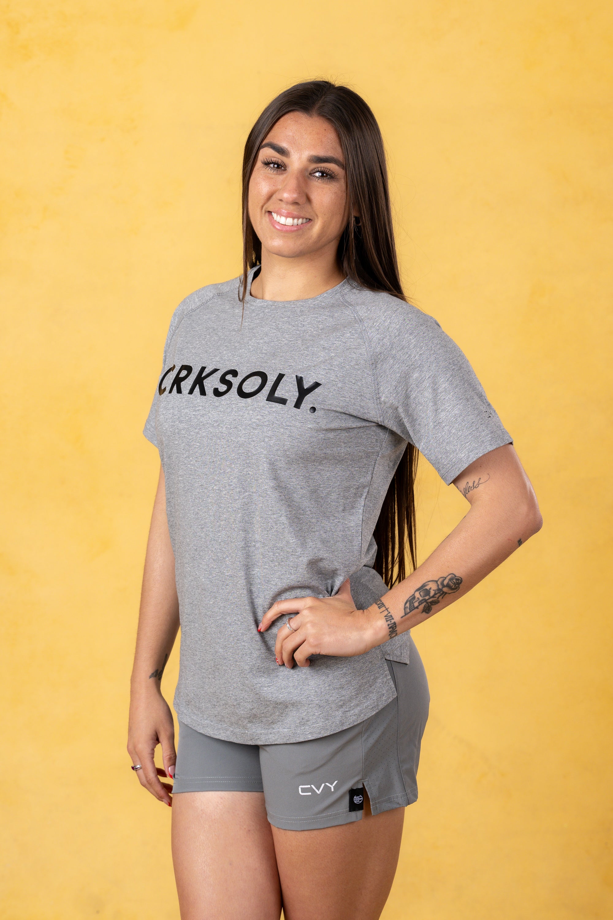 CRKSOLY. Women Cotton-Elastic Tee