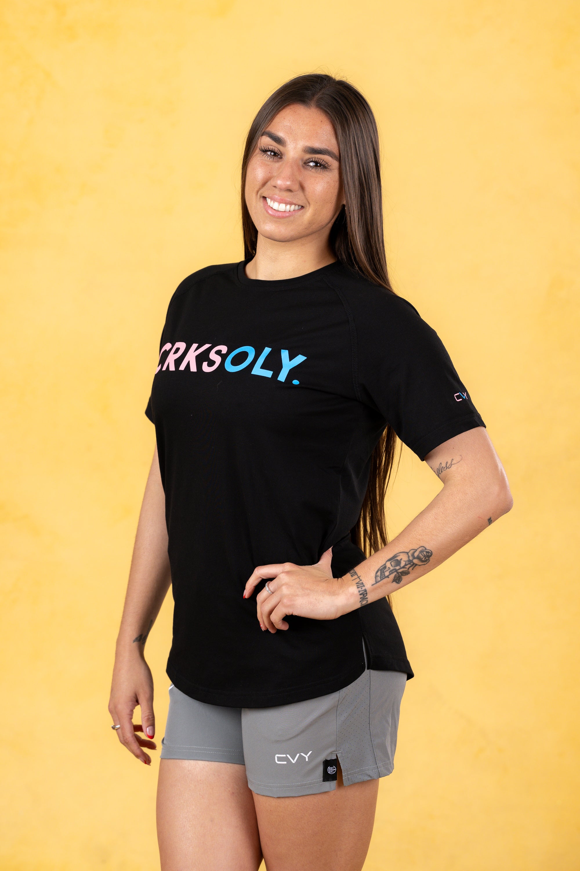 CRKSOLY. Women Cotton-Elastic Tee