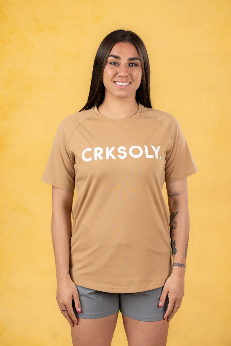 CRKSOLY. Camiseta de algodón elástico para mujer