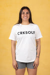 CRKSOLY. Camiseta de algodón elástico para mujer