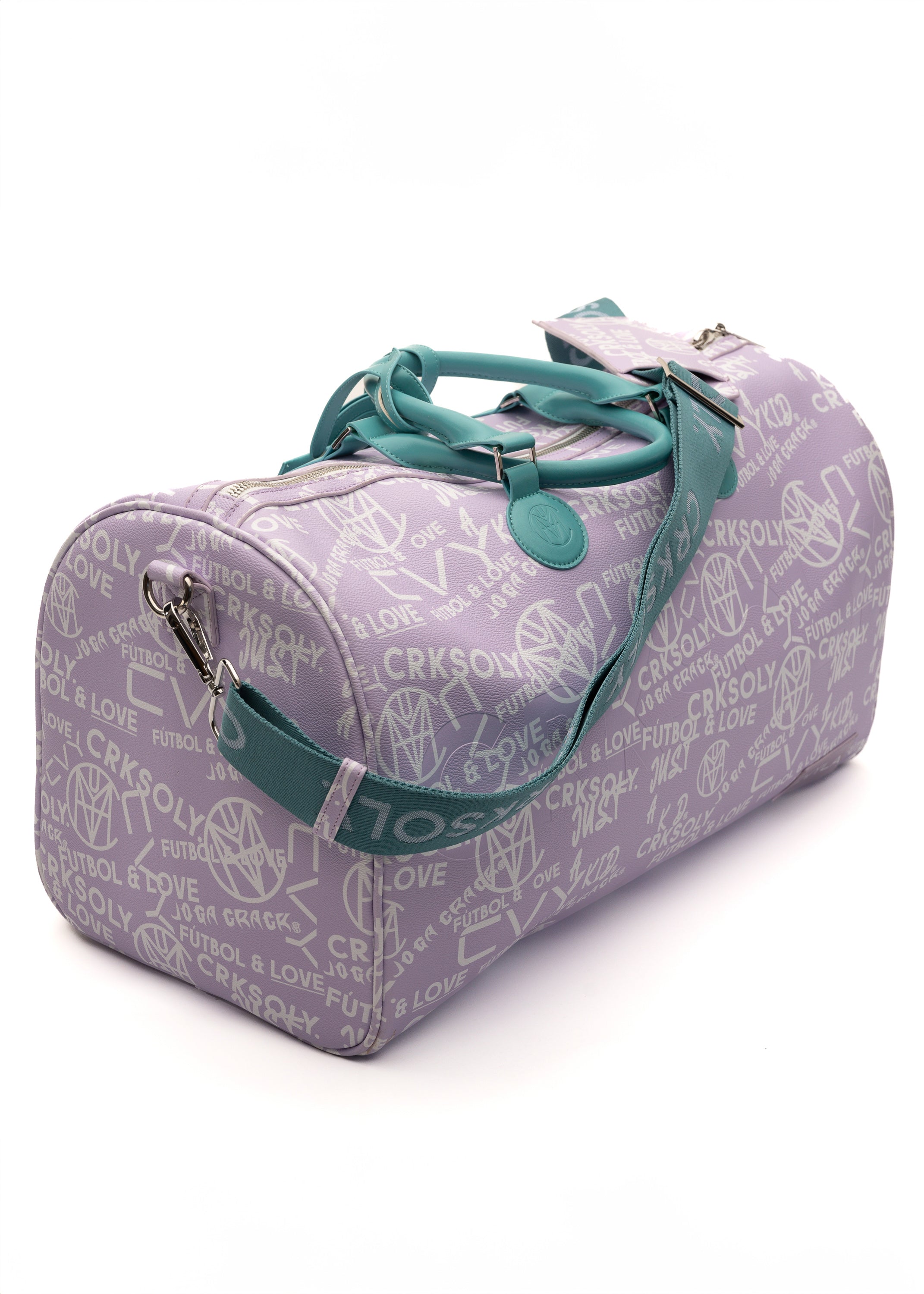 CRKSOLY. Latin Lavender Leather Duffle Bag