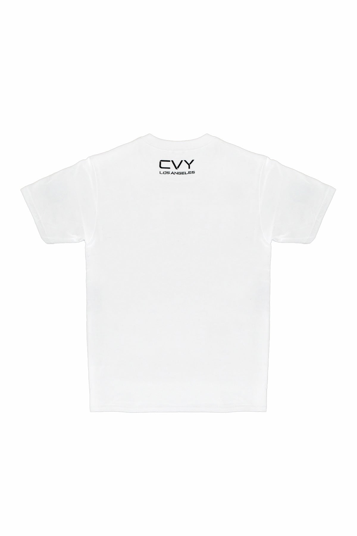 CVYLA Women White Embroidered Tee