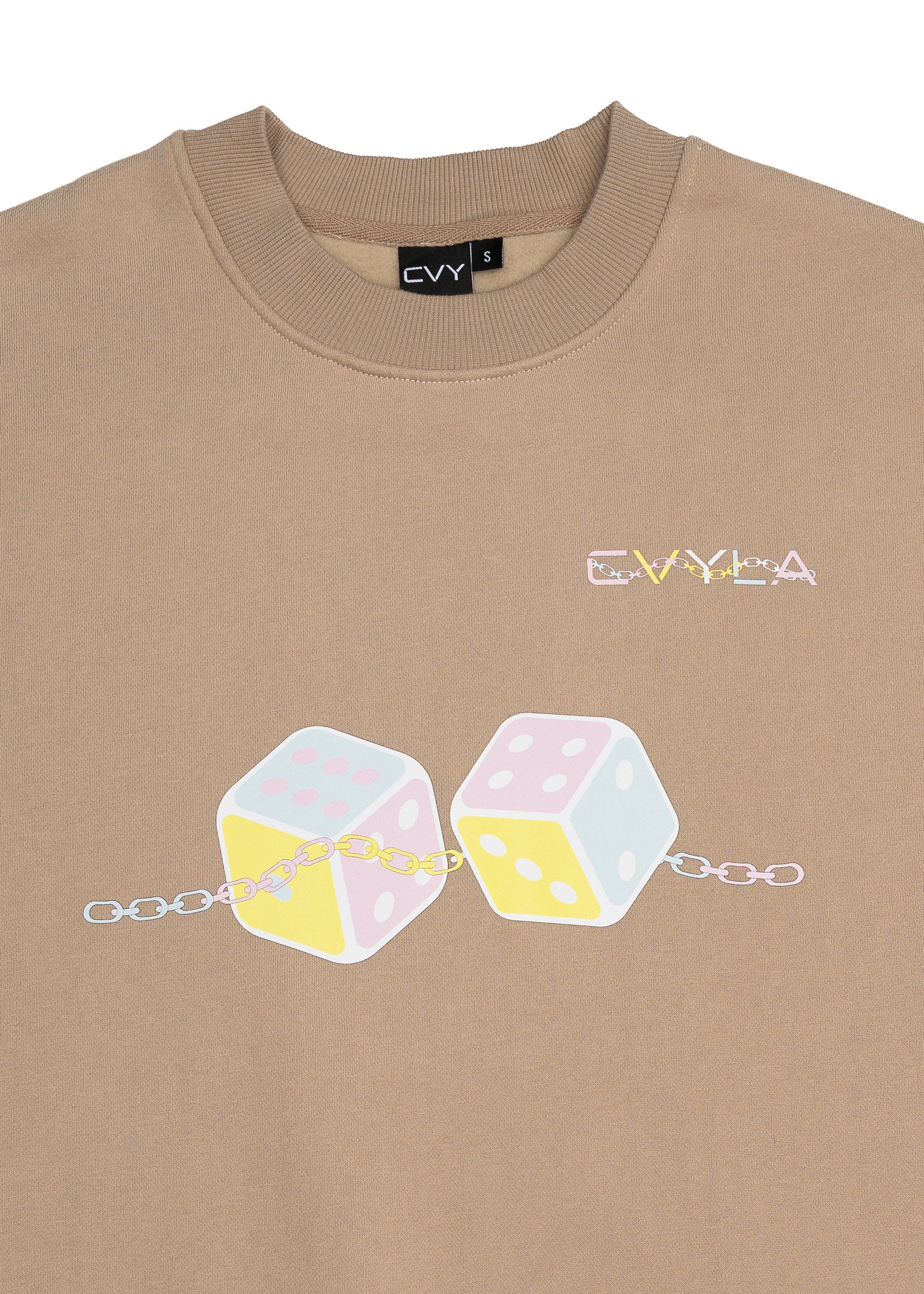 CVYLA Chain-Dice Crewneck