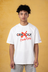 CRKSOLY. Camiseta de algodón de gran tamaño Void