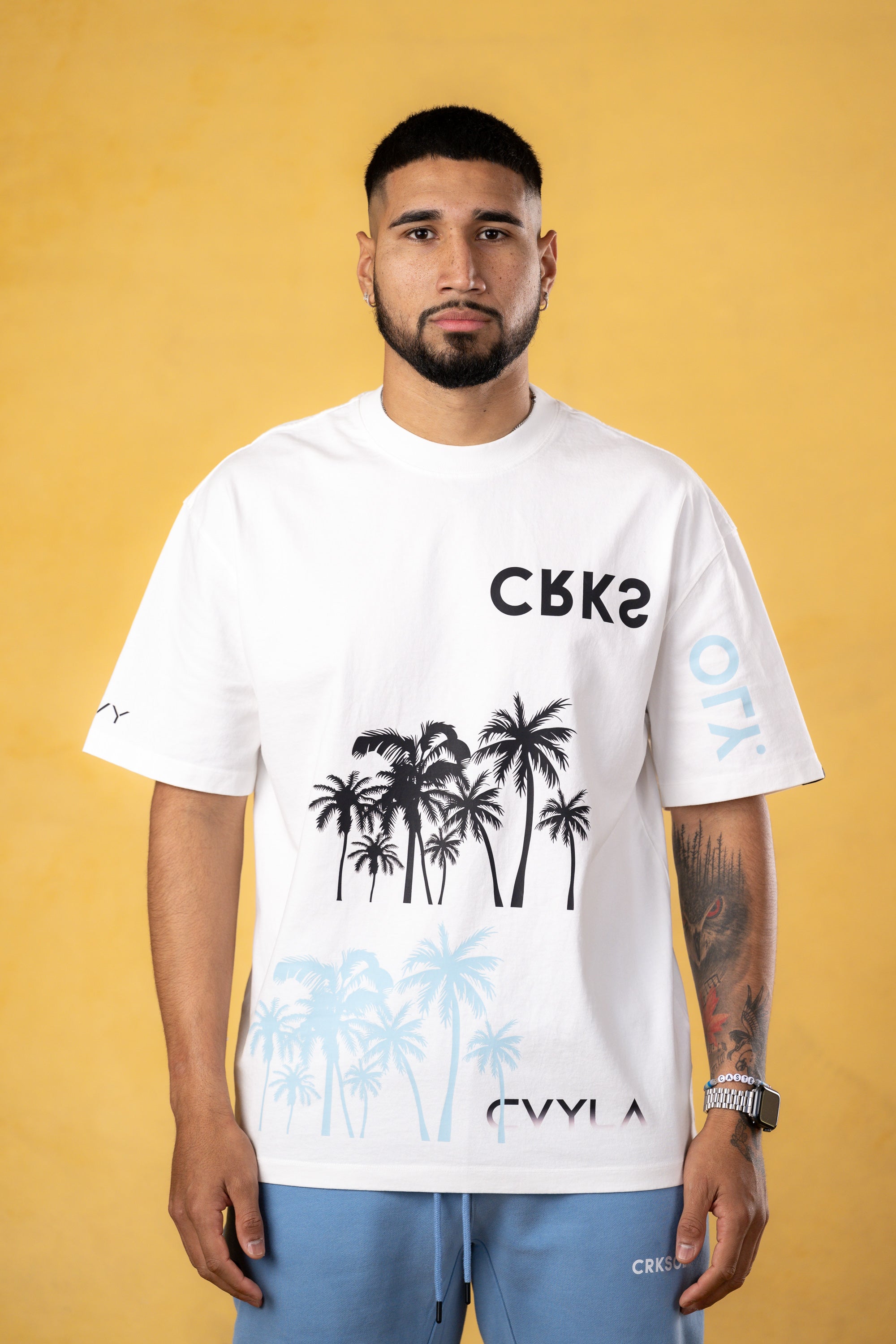 CRKSOLY. Miami Oversize Cotton Tee