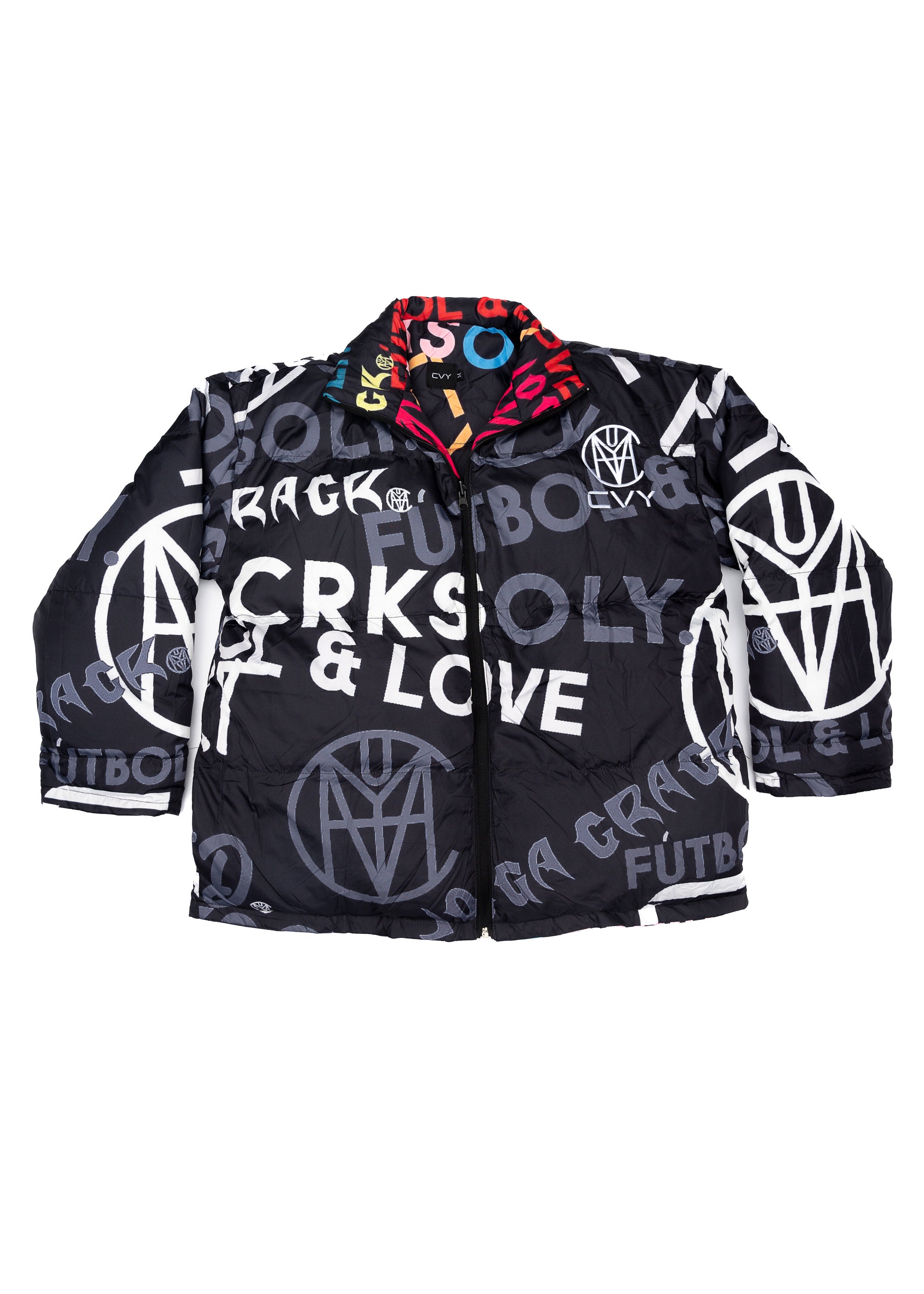 CRKSOLY. Youth Reverse Monogram Puffer Jacket