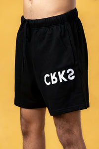 CRKSOLY. Pantalones cortos deportivos de algodón negro