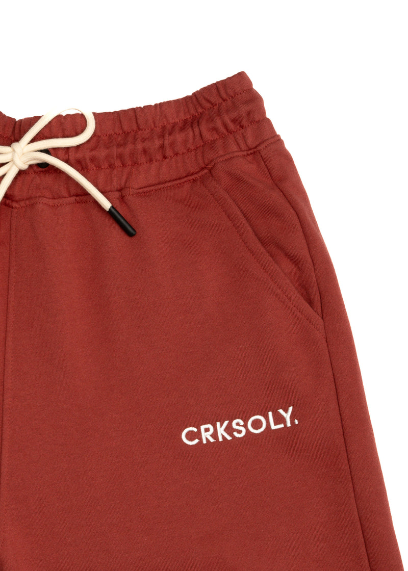 CRKSOLY. Pantalón corto deportivo de algodón rojo