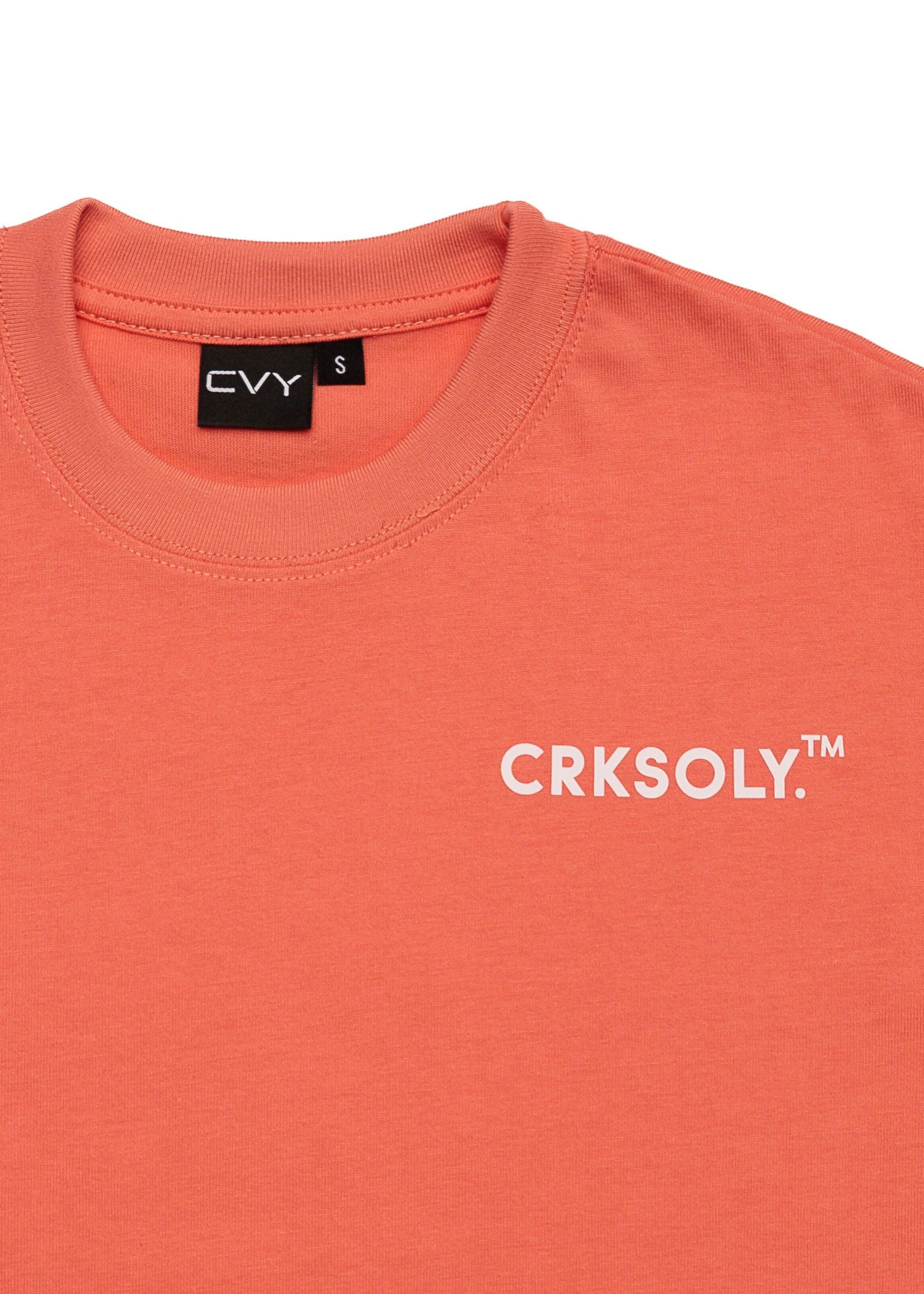 CRKSOLY. Youth Coral Streetwear Tee