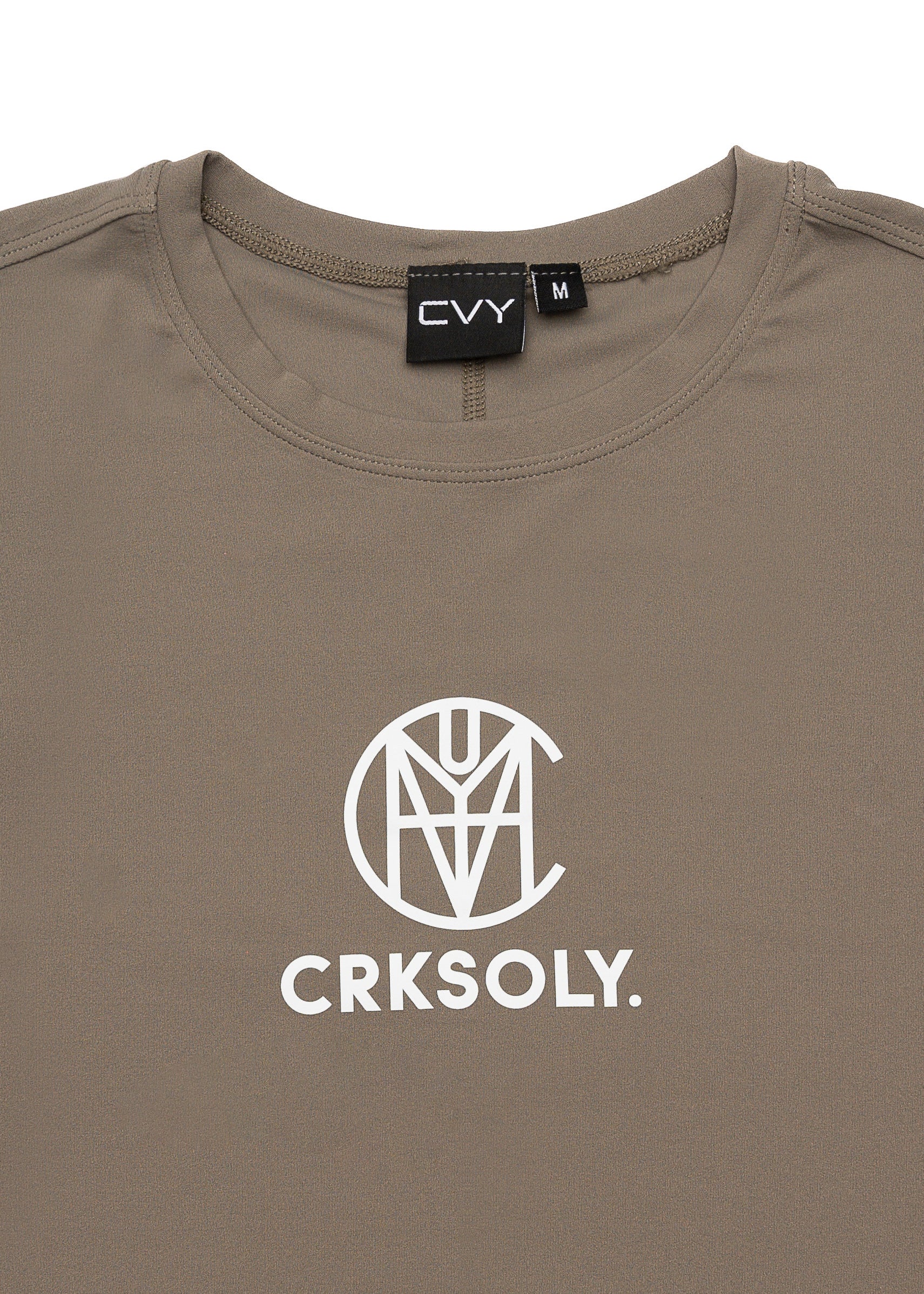 CRKSOLY. Women Military Green Silk Training Top