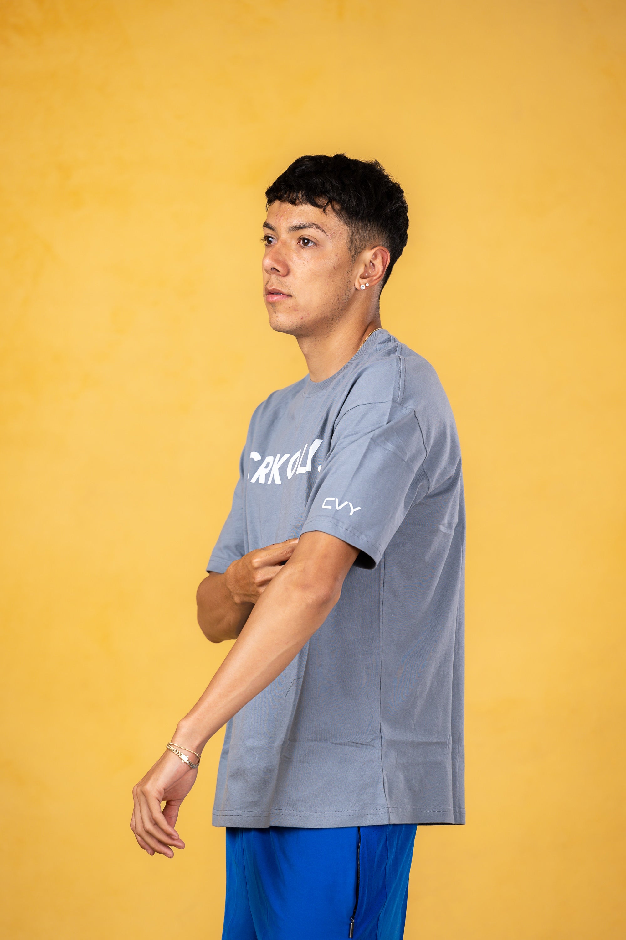 CRKSOLY. Blue Cotton Tee