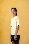 Camiseta juvenil amarilla de estilo urbano Just A Kid