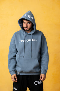 Sudadera con capucha azul para hombre Joga Crack