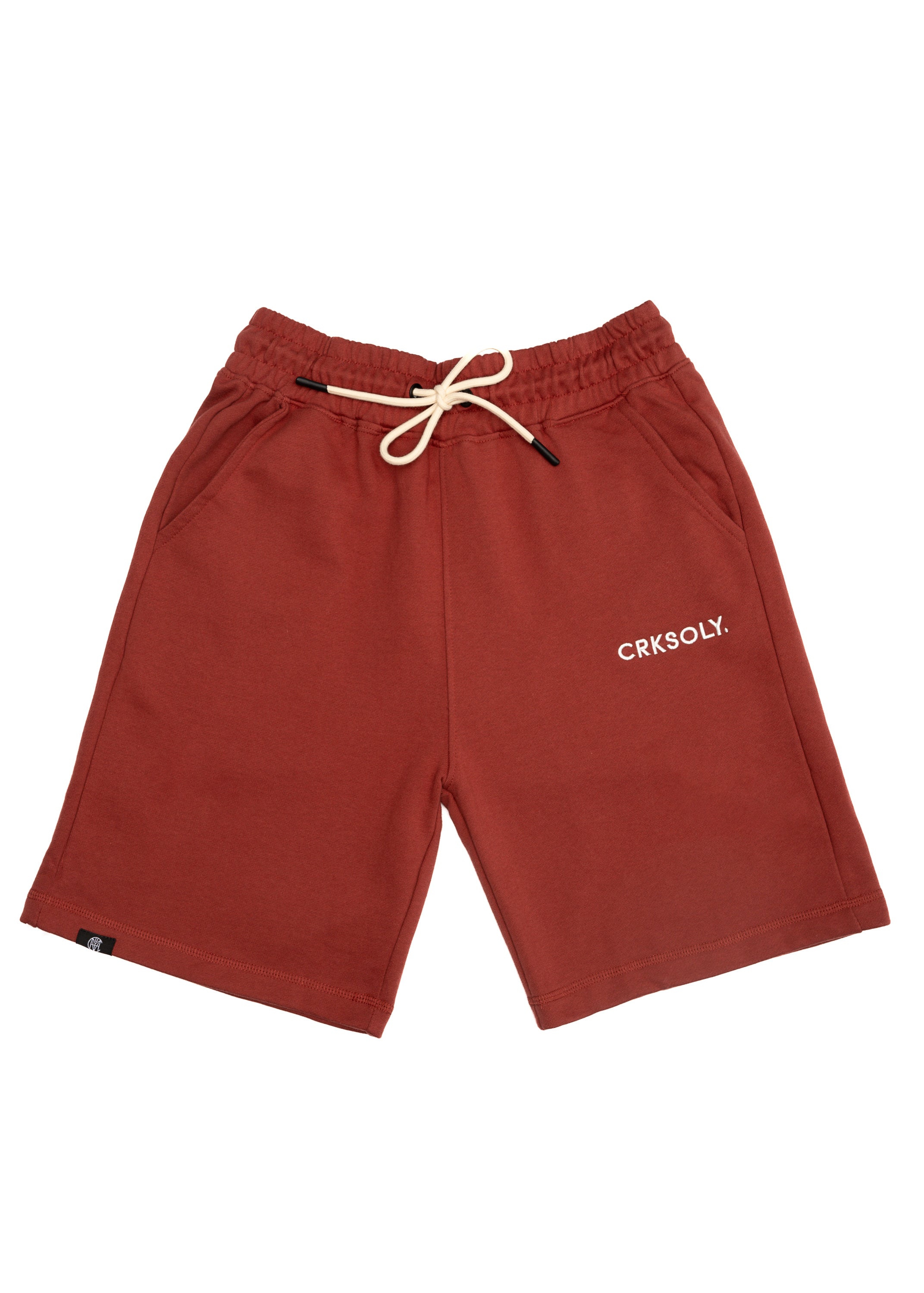 CRKSOLY. Red Cotton Sweatshort