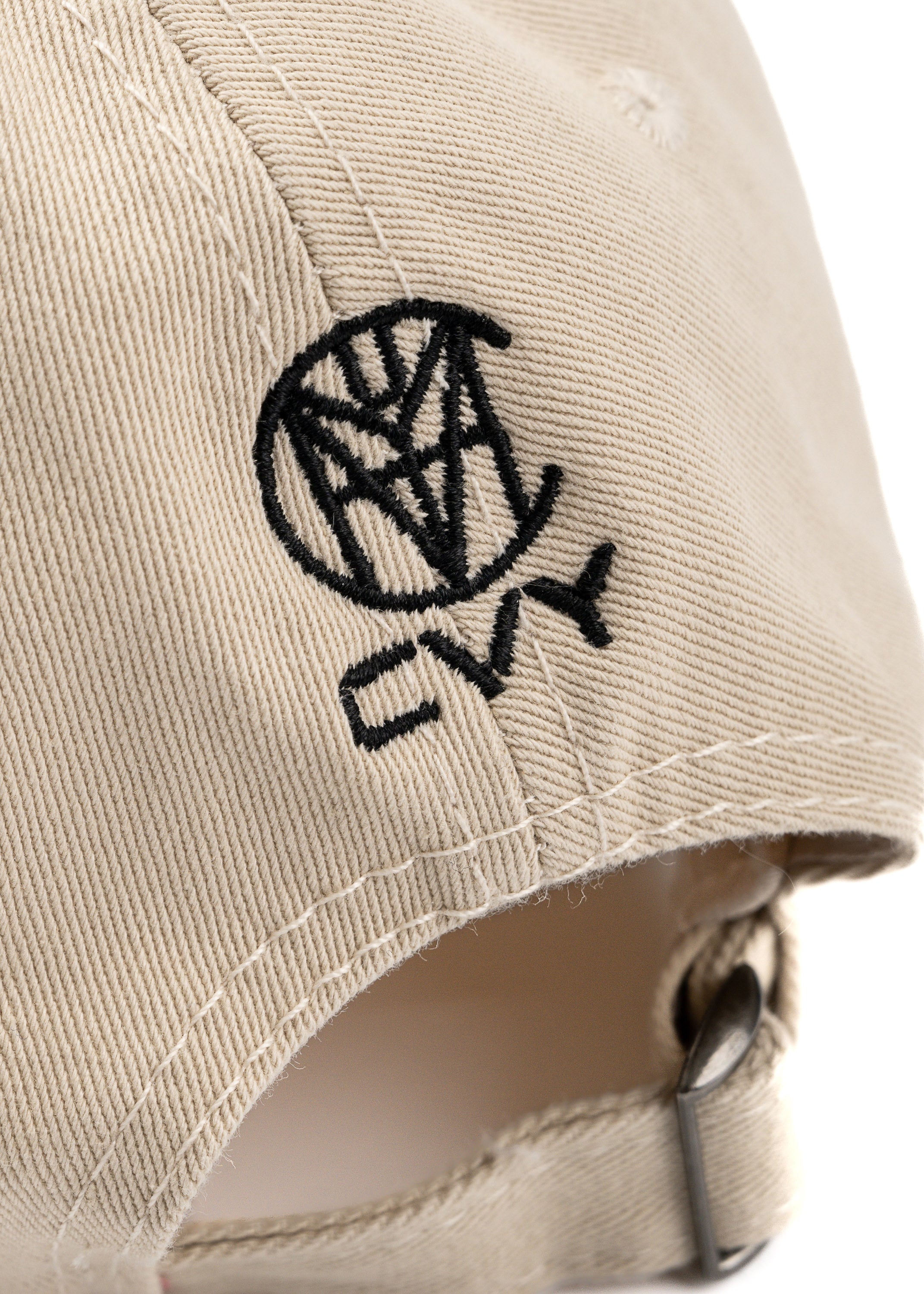 CRKSOLY. Ripped Tan Dad Hat