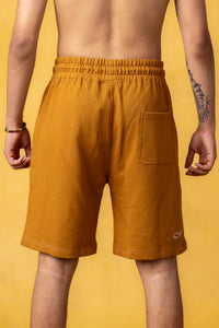 CRKSOLY. Pantalón corto deportivo de algodón marrón