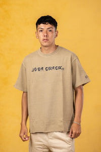 Joga Crack Brown Oversized Tee