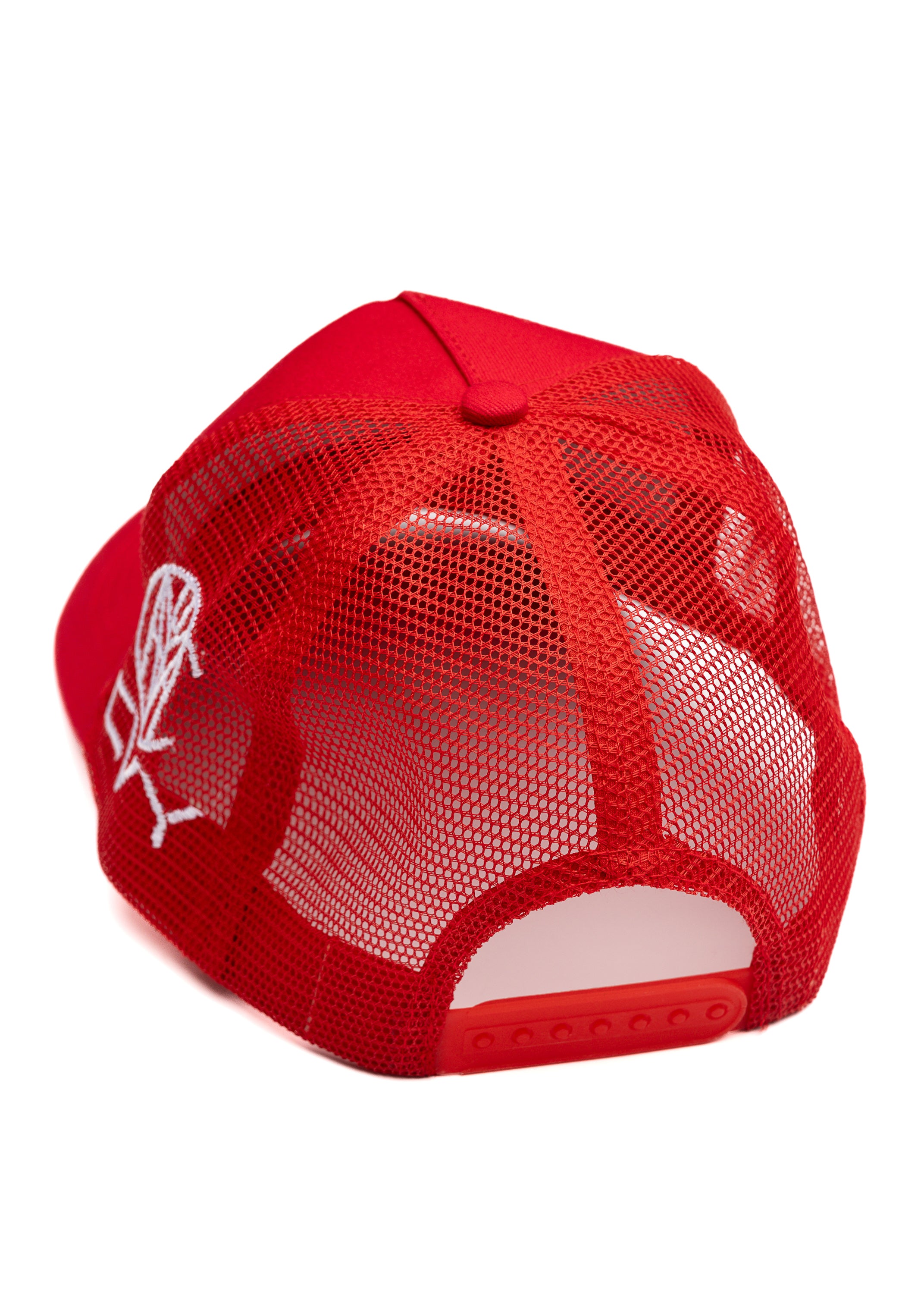 CRKSOLY. Gorra snapback con efecto borroso rojo