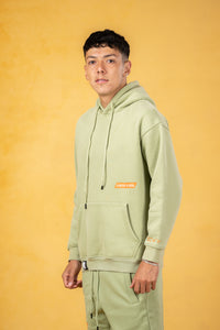 Sudadera con capucha verde matcha para hombre de FBL