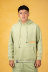 Sudadera con capucha verde matcha para hombre de FBL